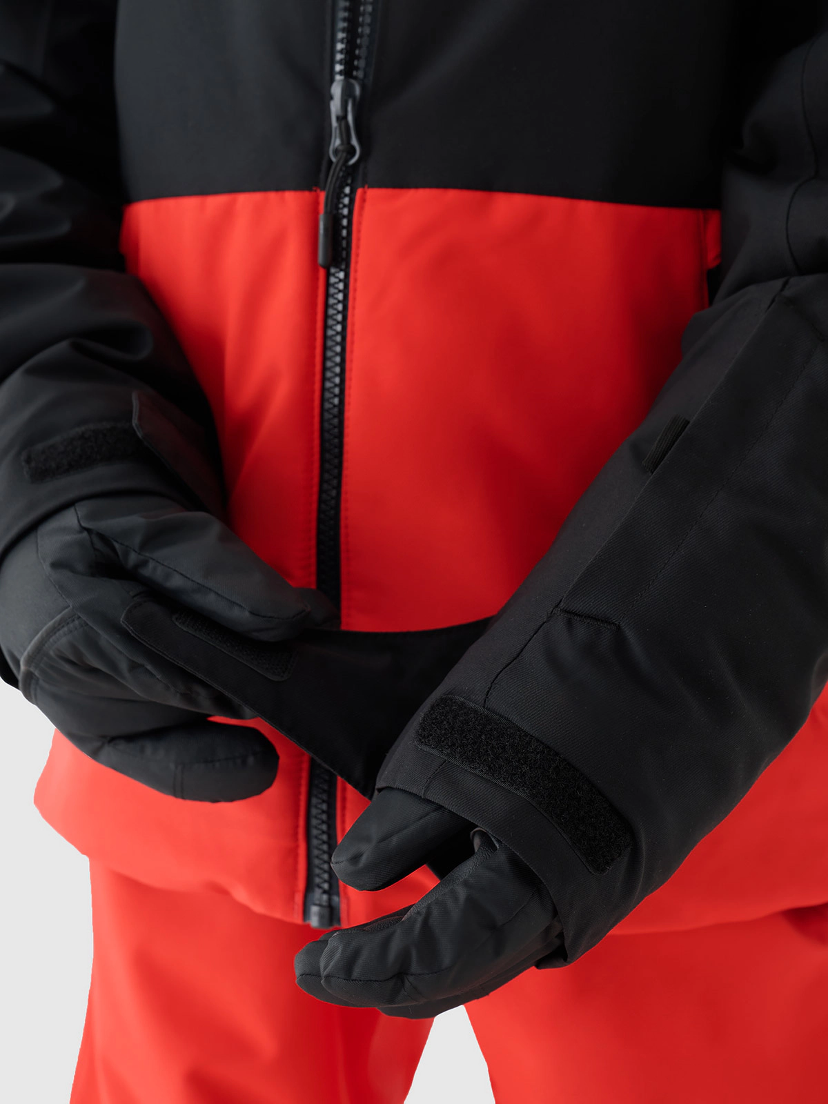 Kurtka narciarska membrana 5000 chłopięca - czerwona