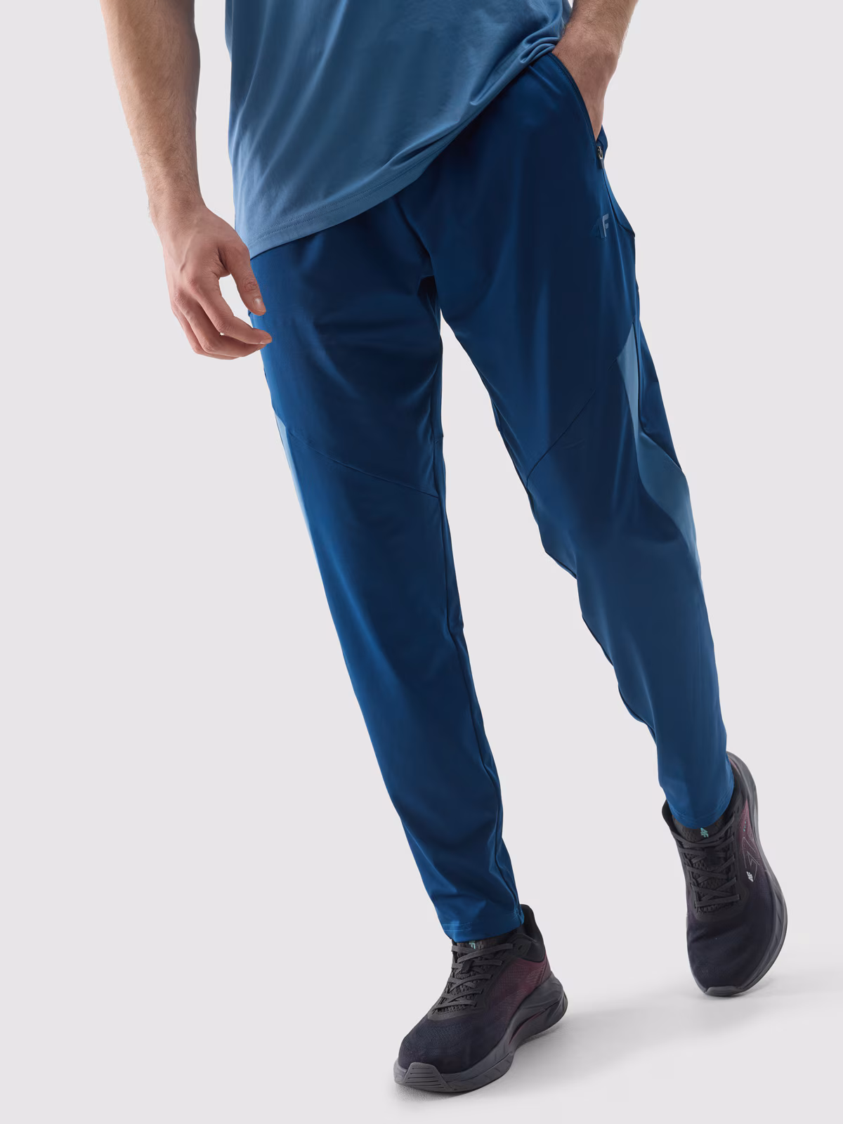 Spodnie treningowe szybkoschnące męskie - czarne