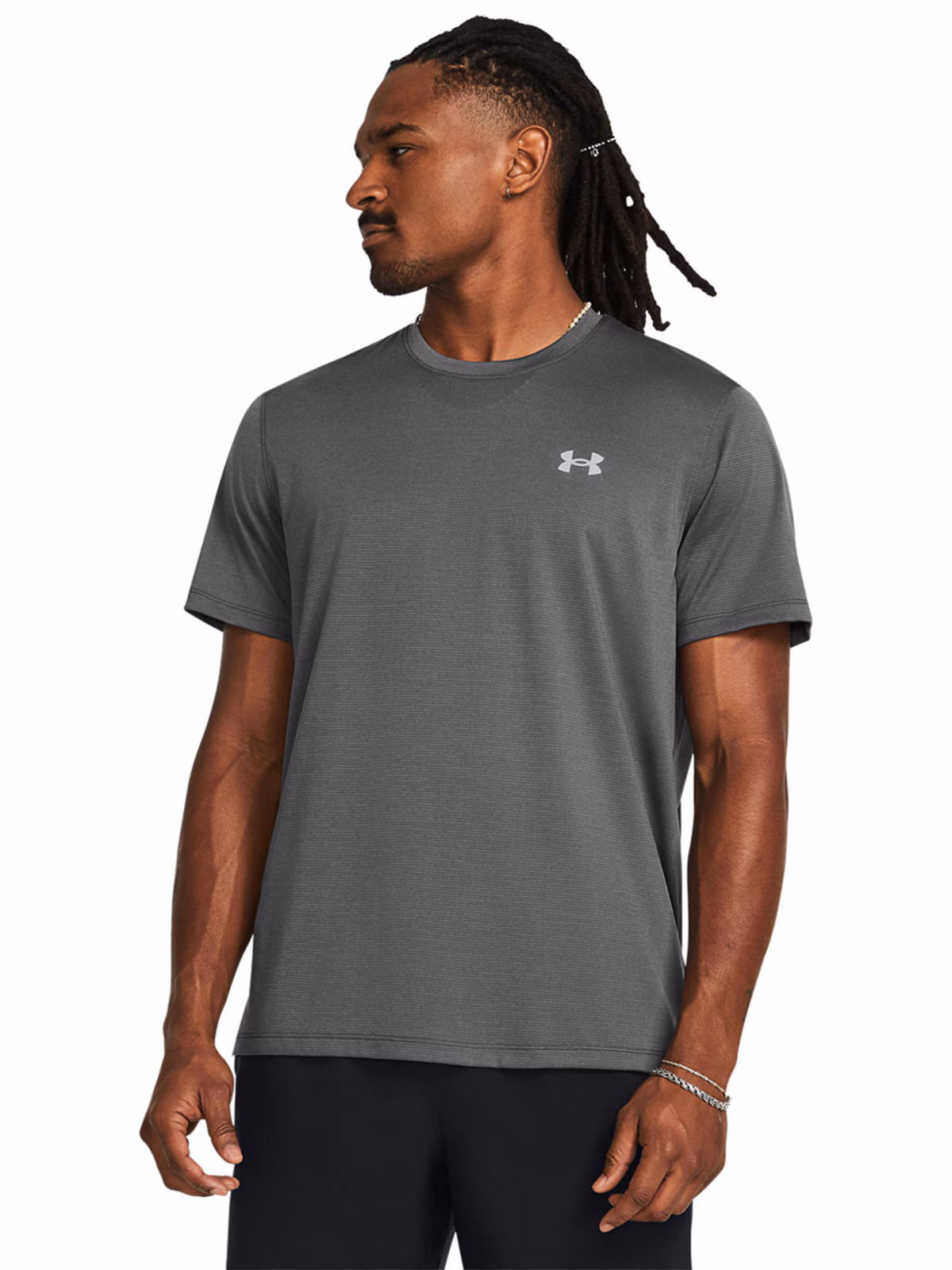 Koszulka do biegania męska Under Armour UA Launch Shortsleeve - szara