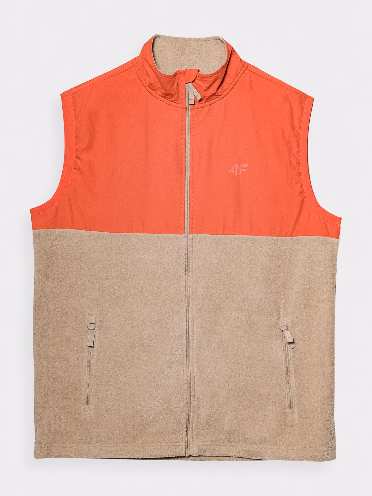 Bezrękawnik trekkingowy z mikropolaru męski