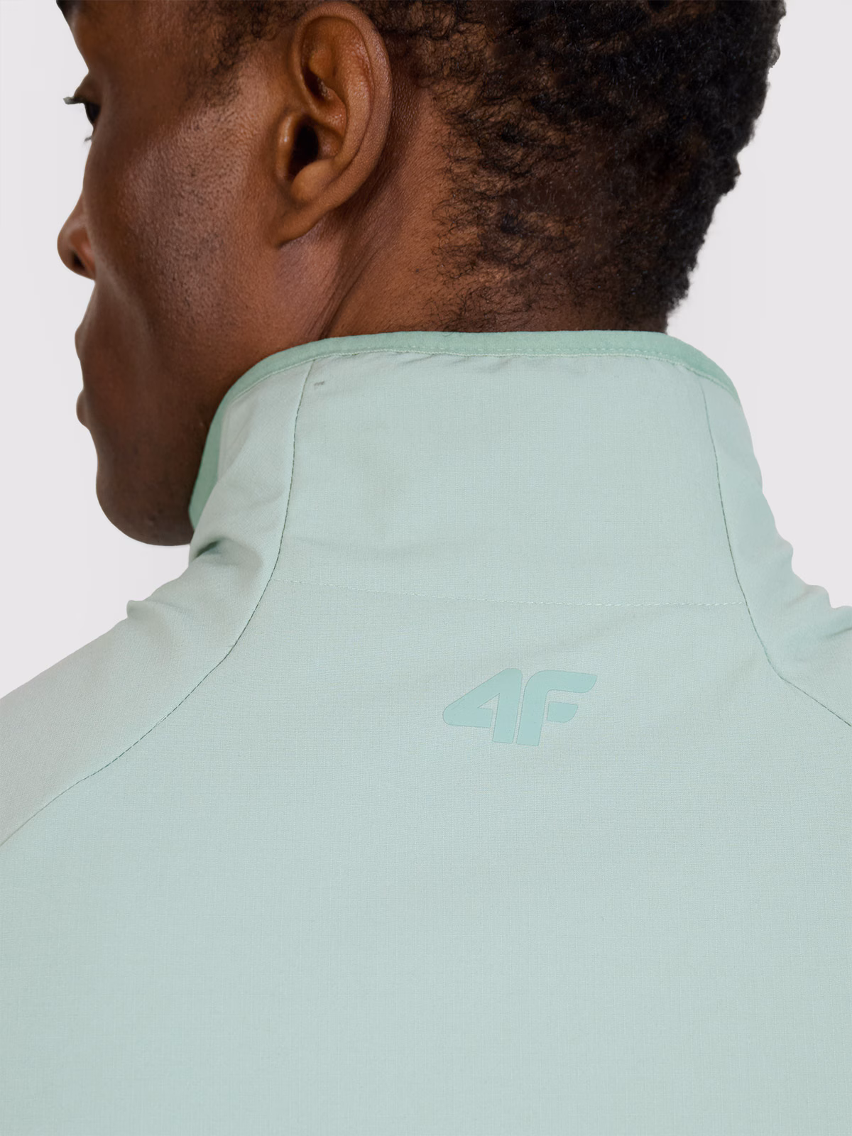 Bezrękawnik ze stójką męski - turkusowy