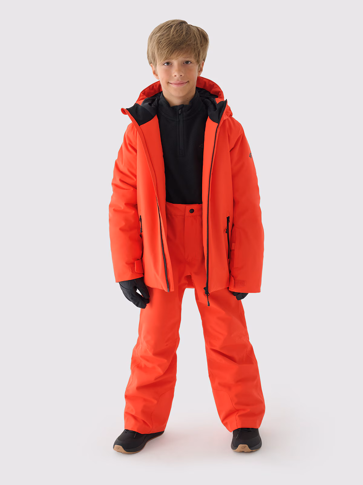 Kurtka narciarska membrana 5000 chłopięca - czerwona