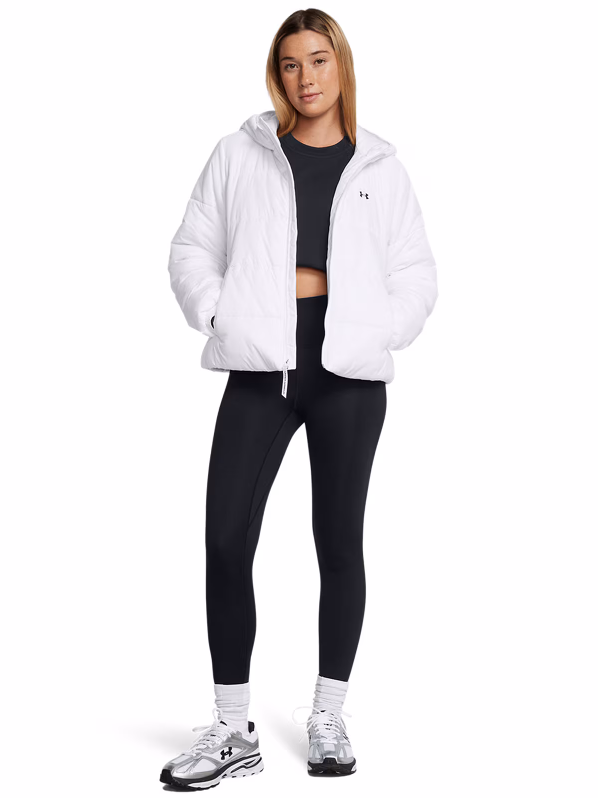 Kurtka puchowa z wypełnieniem syntetycznym damska Under Armour Lw Insulate Jacket - szara