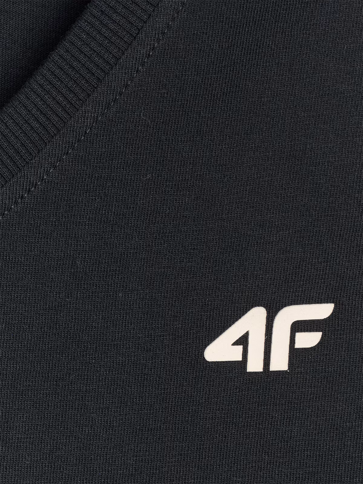 T-shirt oversize gładki damski - czarny