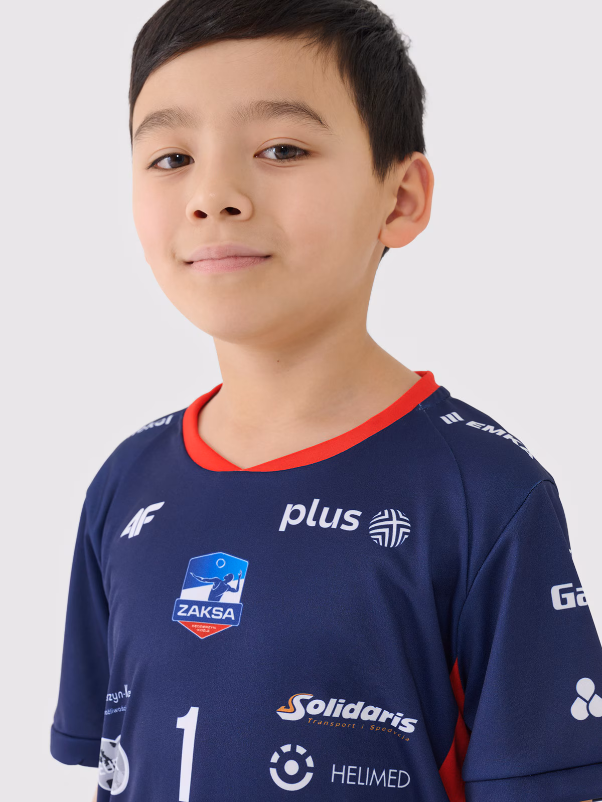 Koszulka meczowa replika wyjazdowa z sezonu 2024/2025 dziecięca 4F x Zaksa Kędzierzyn-Koźle - Kurek - multikolor