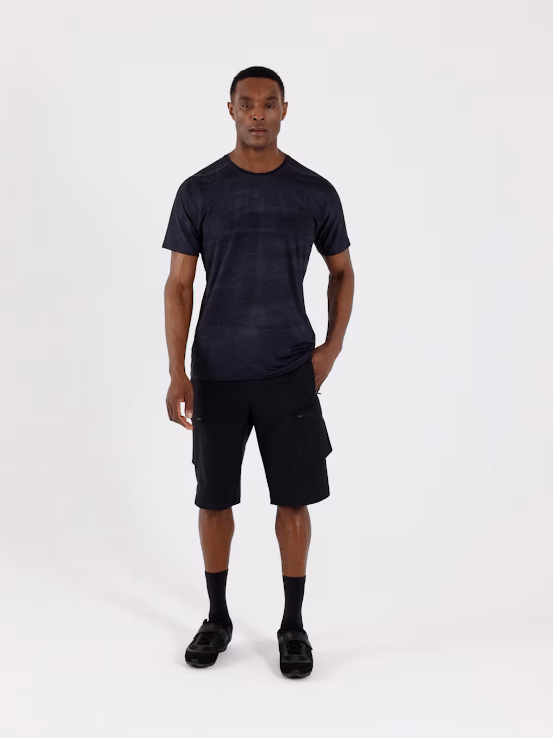 Spodenki rowerowe męskie - czarne