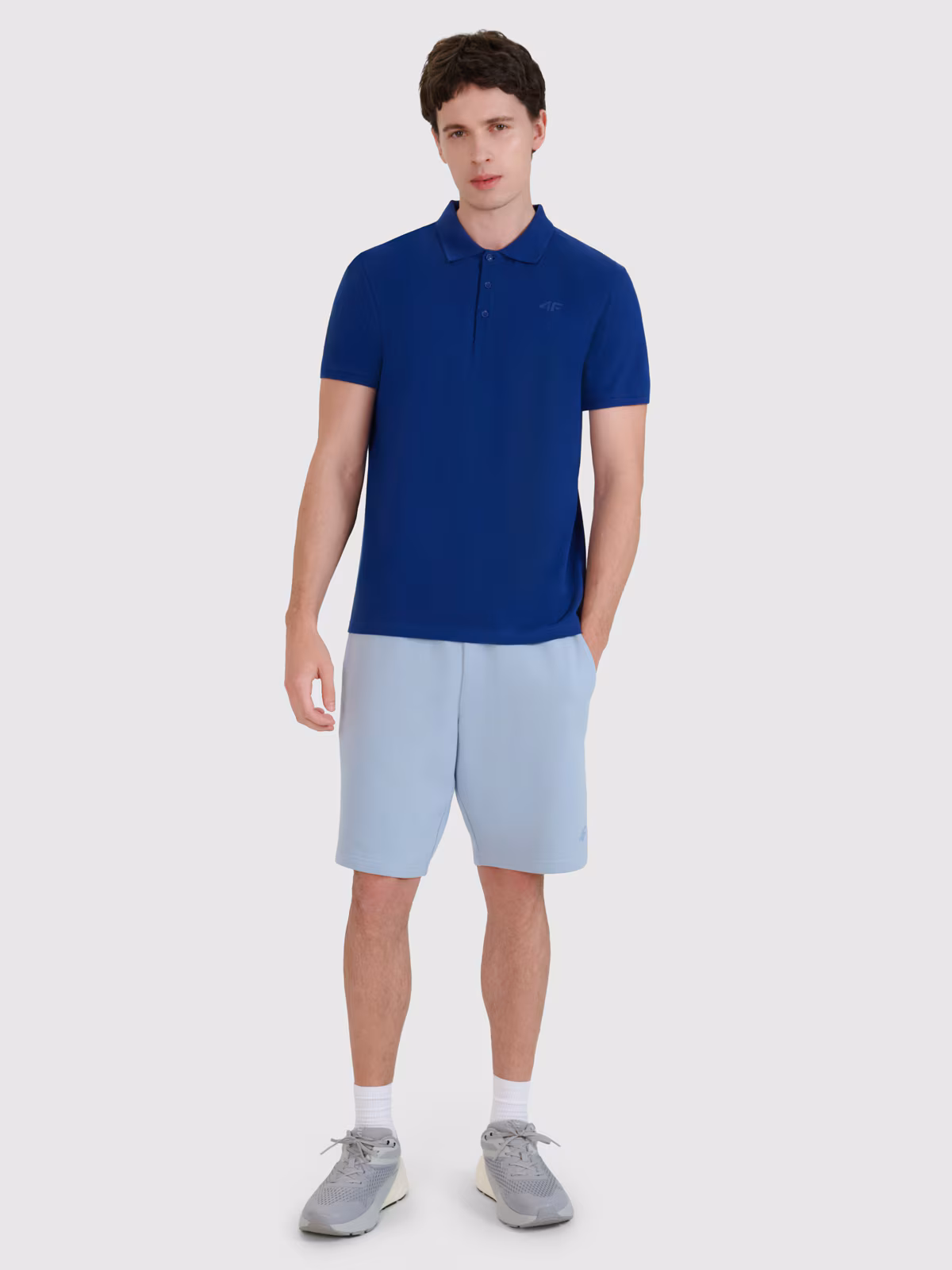 Koszulka polo regular męska - granatowa