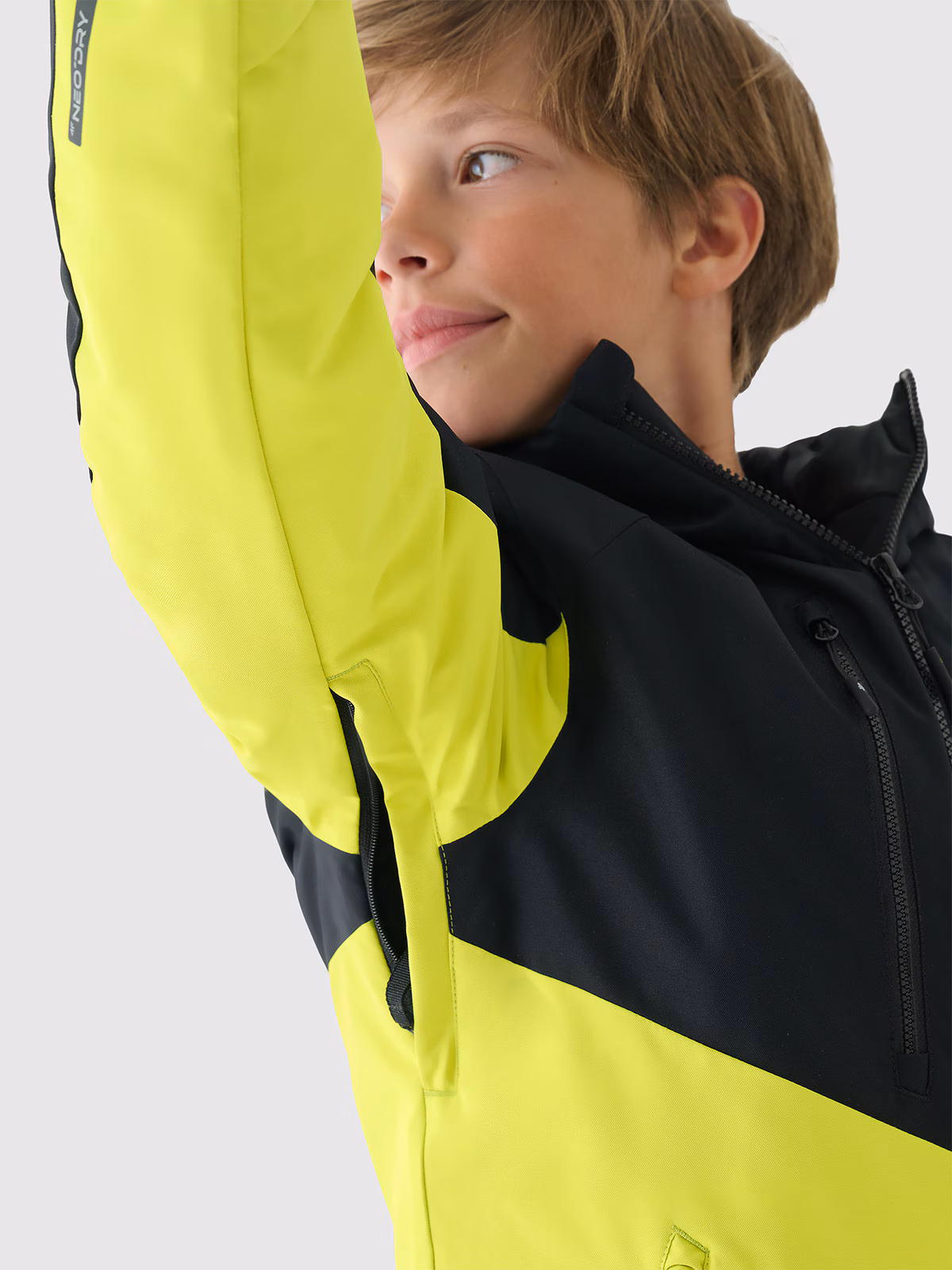 Kurtka narciarska membrana 10000 chłopięca - zielona
