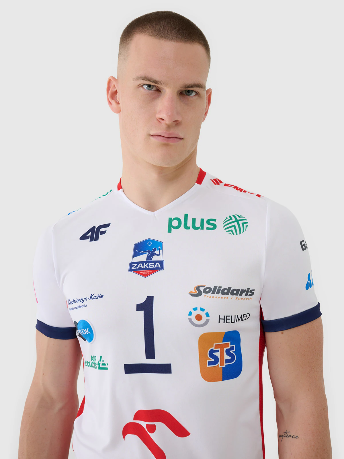 Koszulka meczowa replika domowa z sezonu 2024/25 męska 4F x Zaksa Kędzierzyn Koźle - Kurek - multikolor