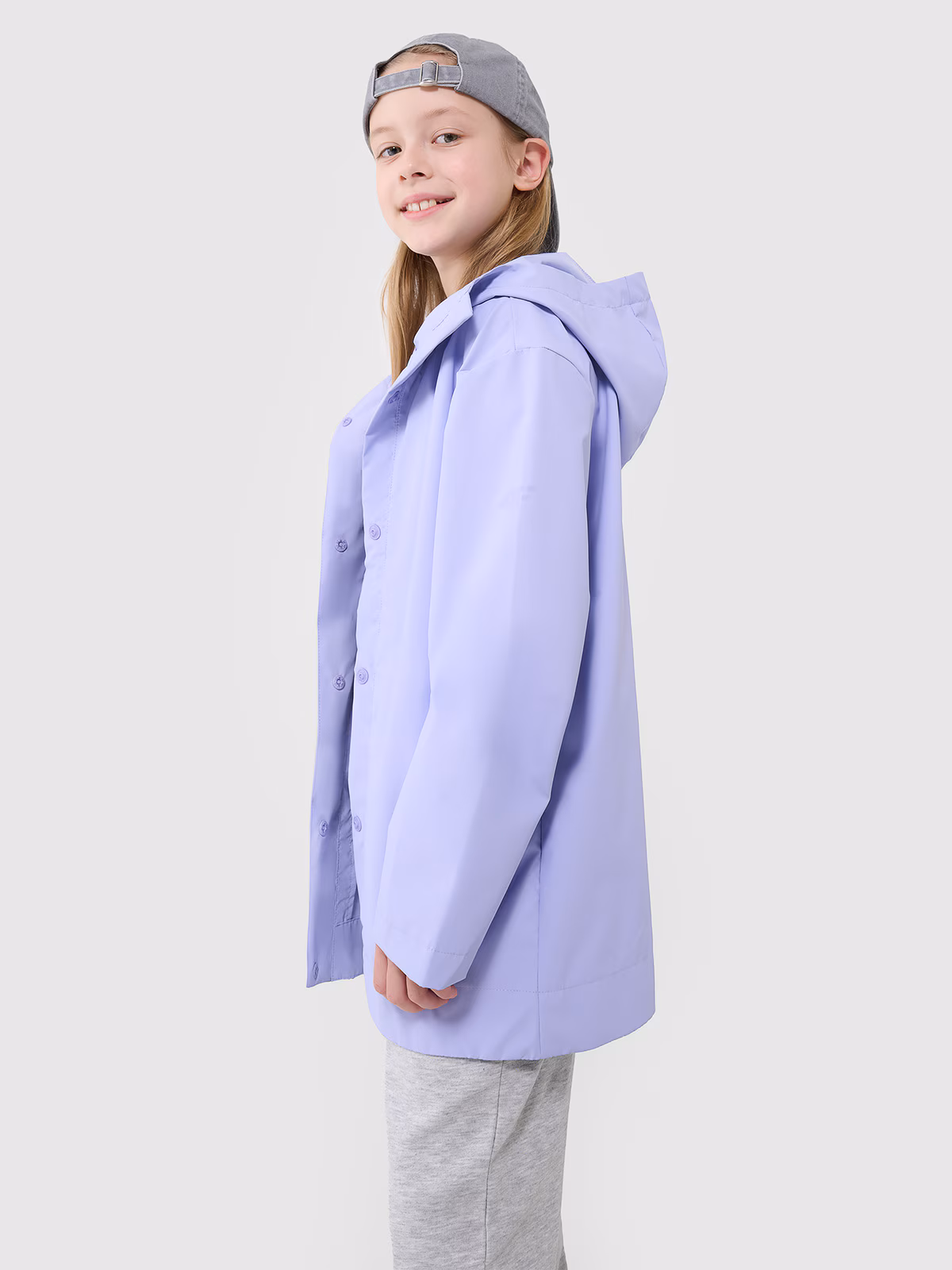 Kurtka przejściowa przeciwdeszczowa z gumową powłoką dziecięca - zielona