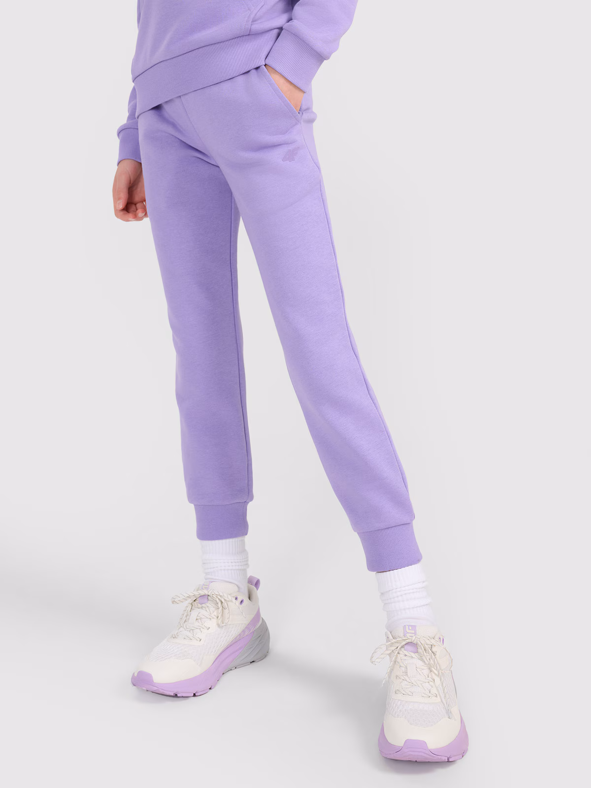 Spodnie dresowe joggery dziewczęce - różowe