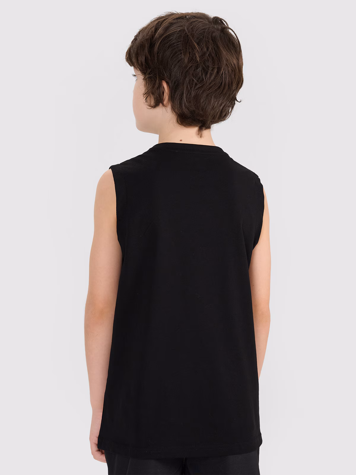 Tank top regular z nadrukiem chłopięcy - turkusowy