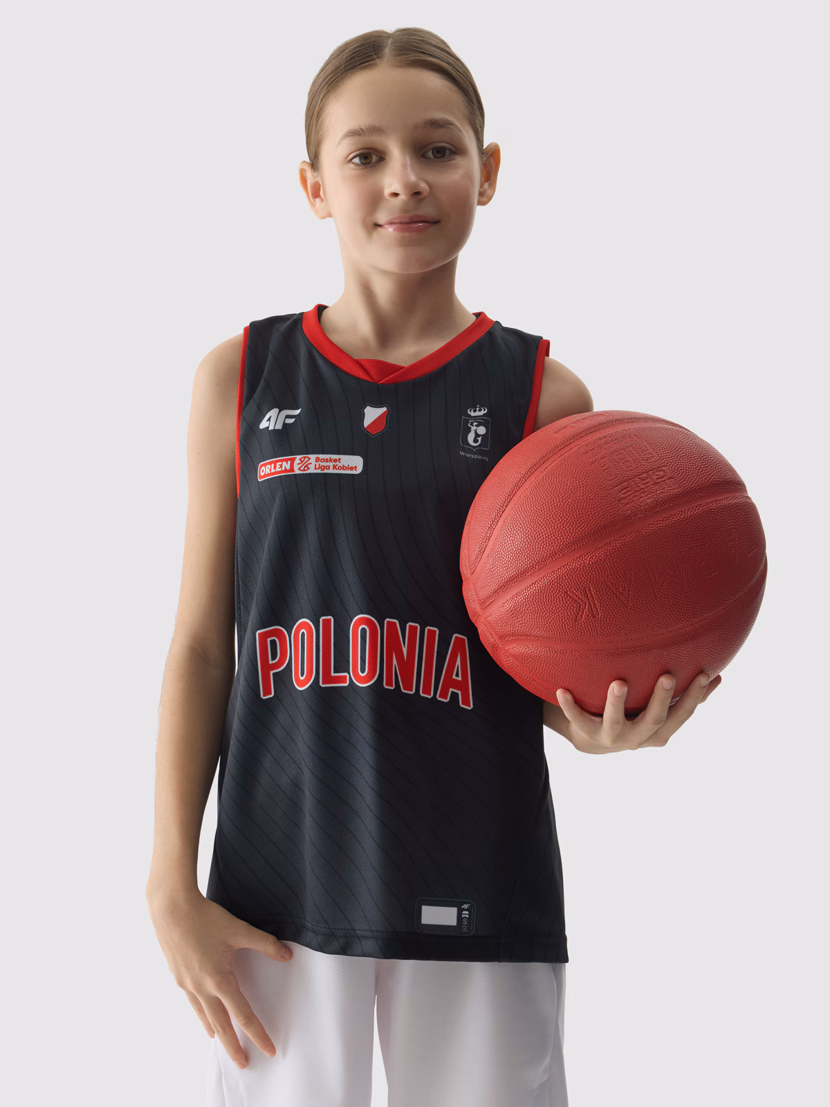 Tank top replika wyjazdowy z sezonu 2023/24 dziecięcy 4F x Polonia Warszawa - multikolor