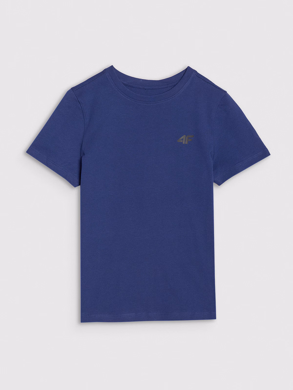 T-shirt regular gładki chłopięcy - czerwony