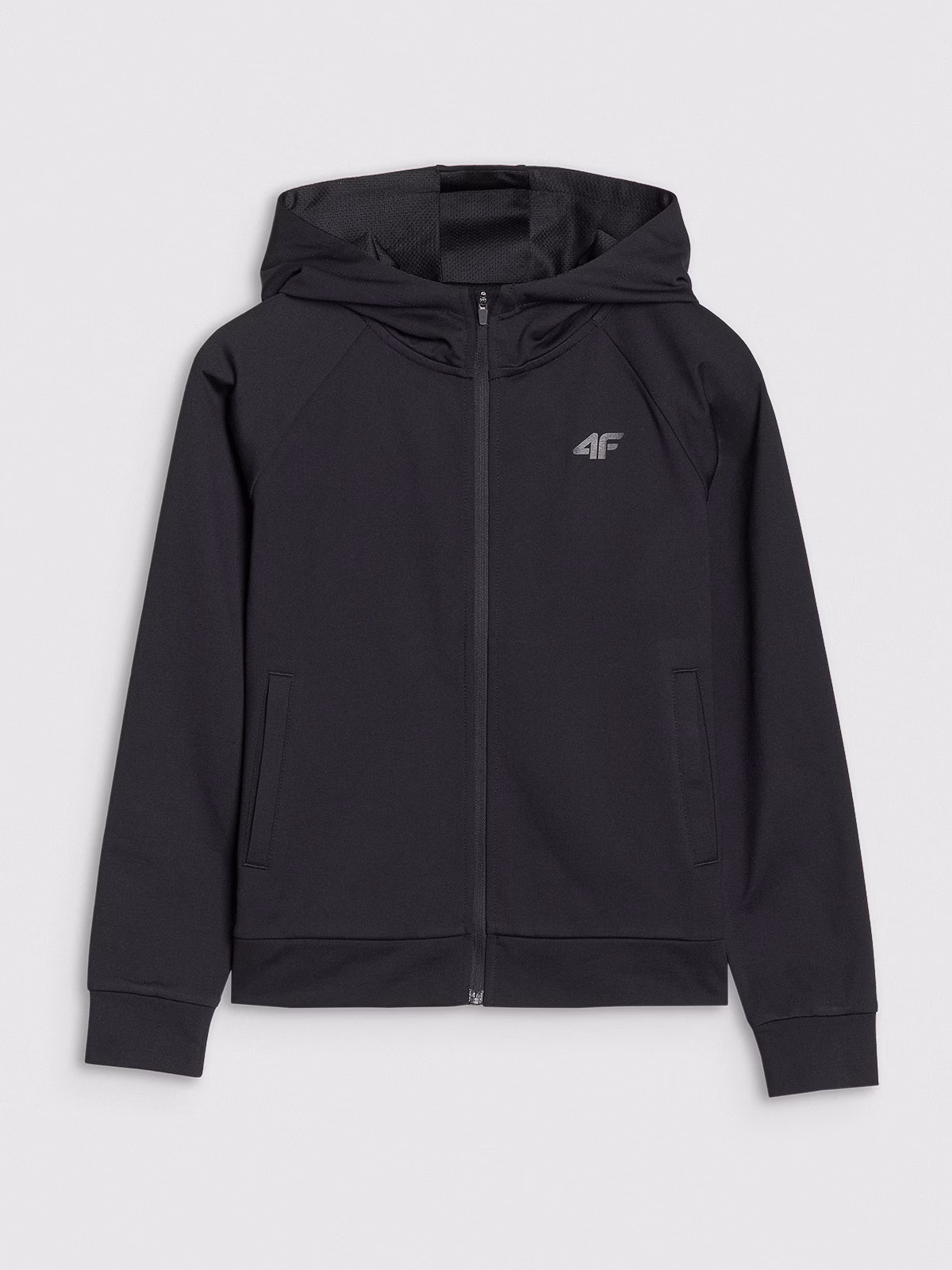 Bluza sportowa rozpinana z kapturem chłopięca - szara