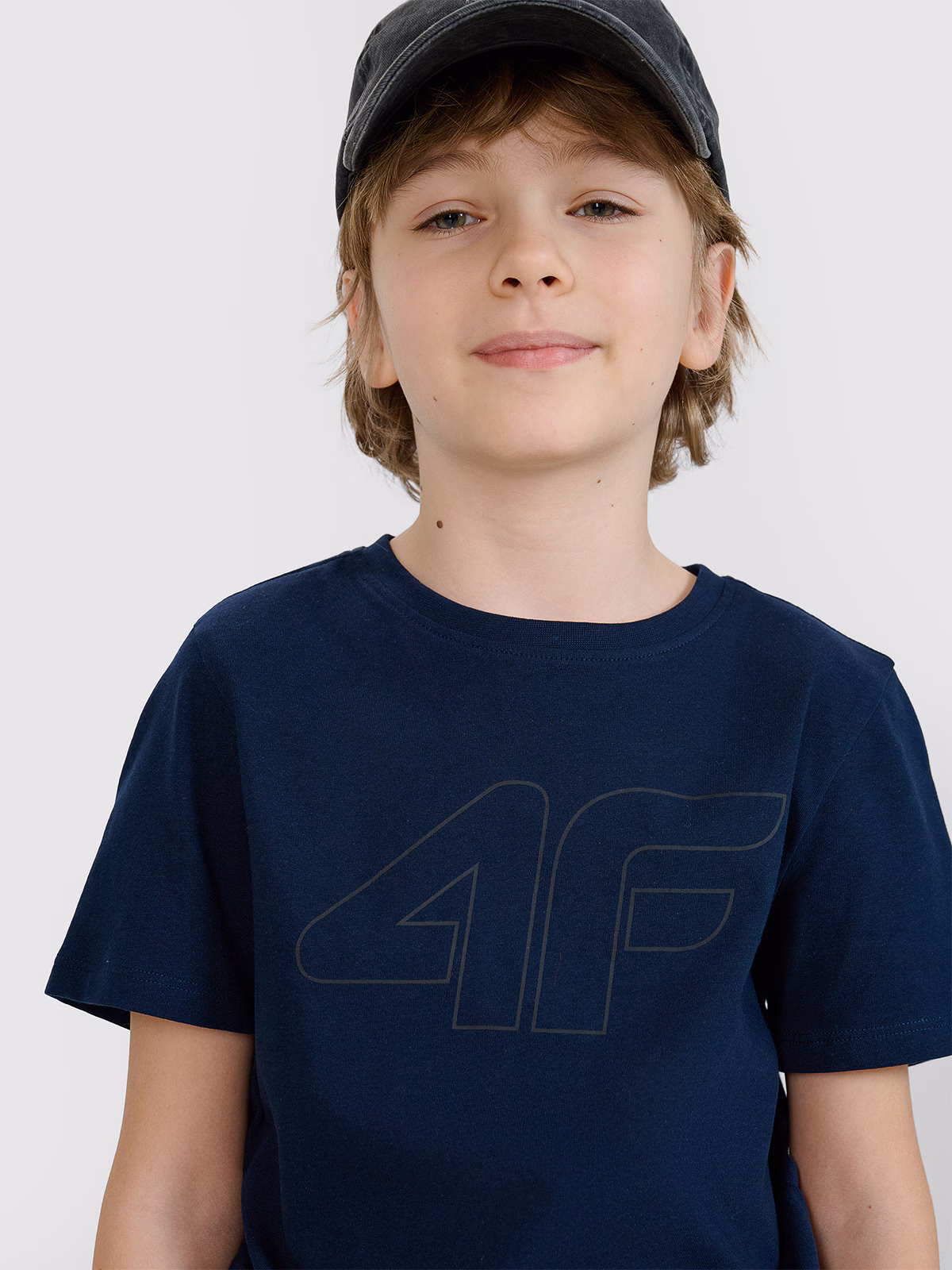 T-shirt z nadrukiem chłopięcy - turkusowy