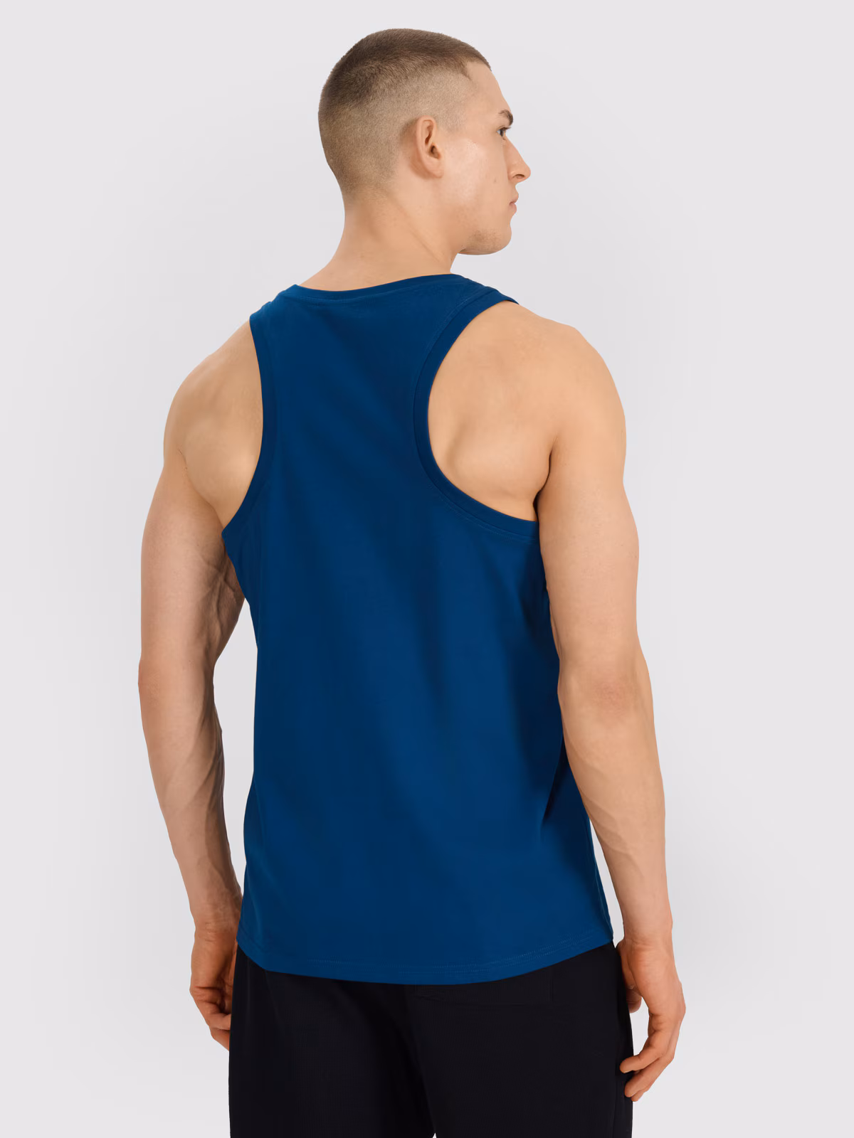 Tank top regular męski - zielony