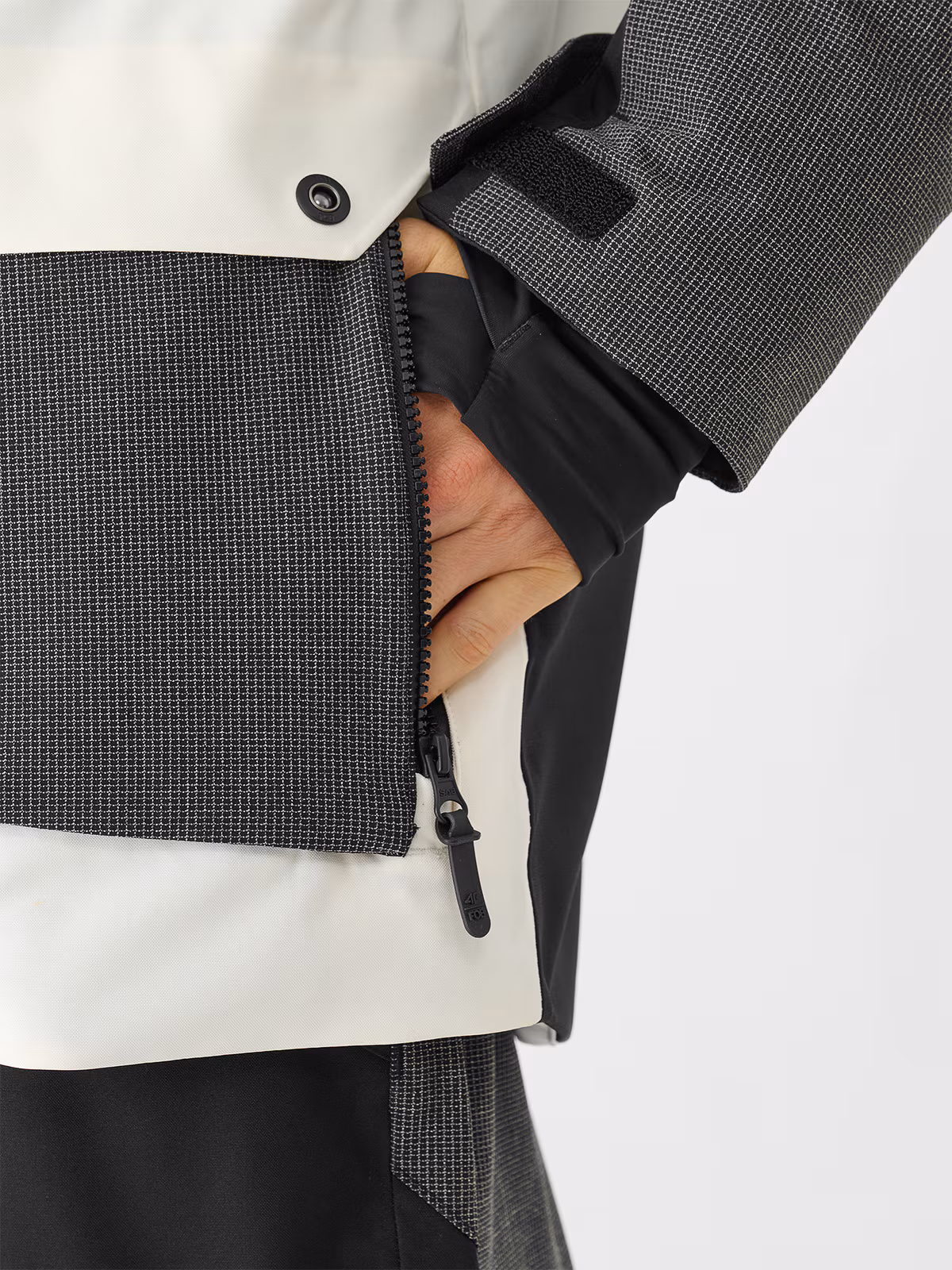 Kurtka snowboardowa membrana 10000 męska - biała