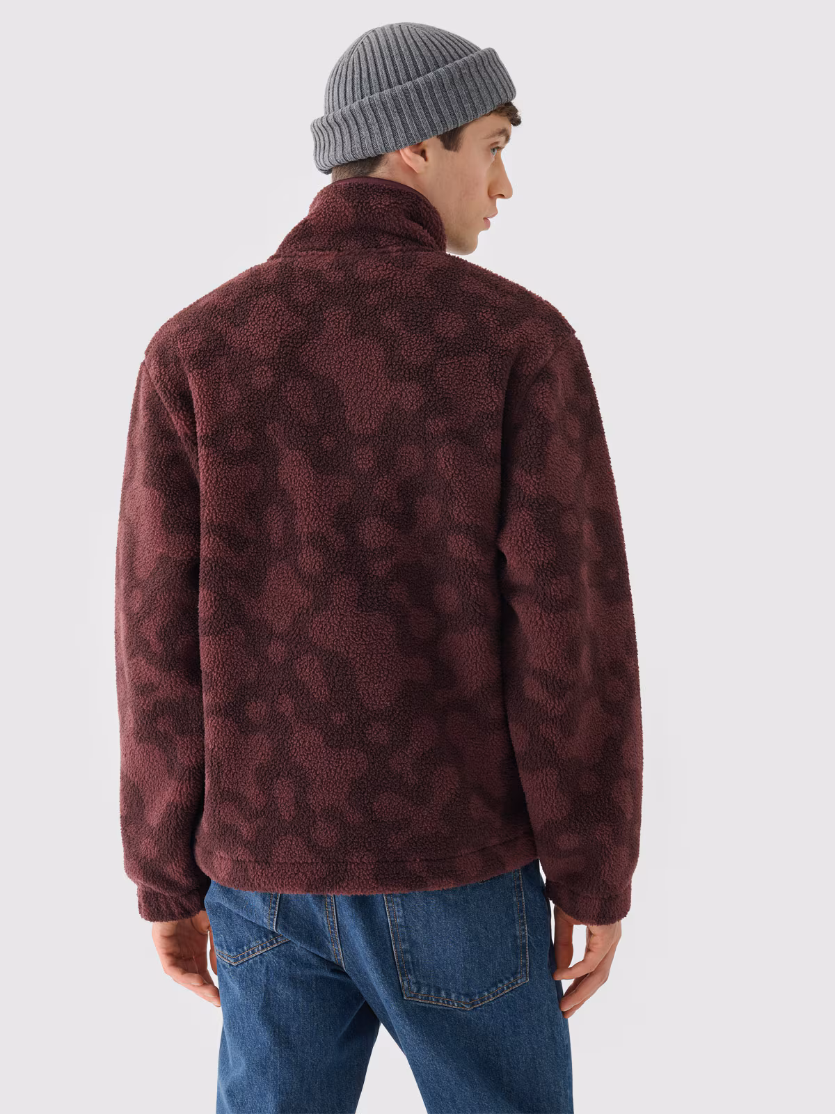 Polar sherpa rozpinany ze stójką męski Outhorn - granatowy