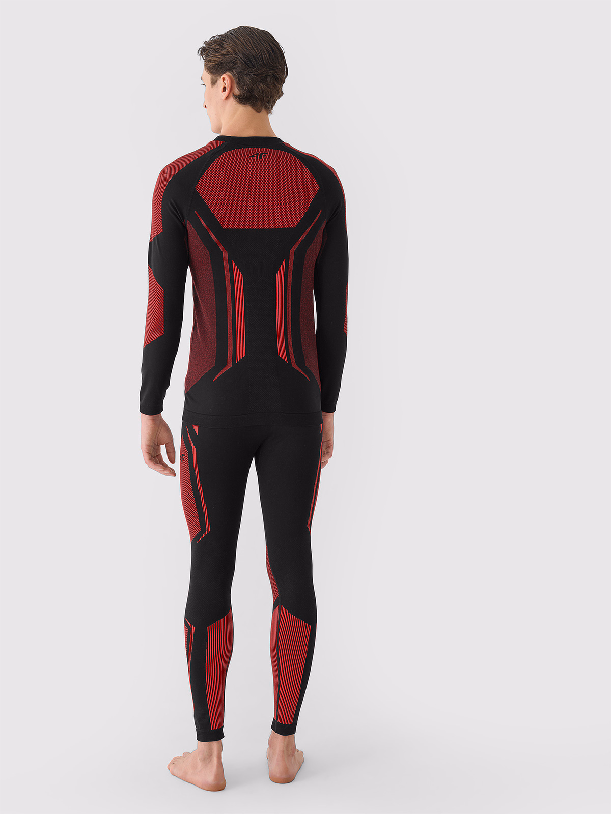 Bielizna termoaktywna bezszwowa (dół) męska - czerwona