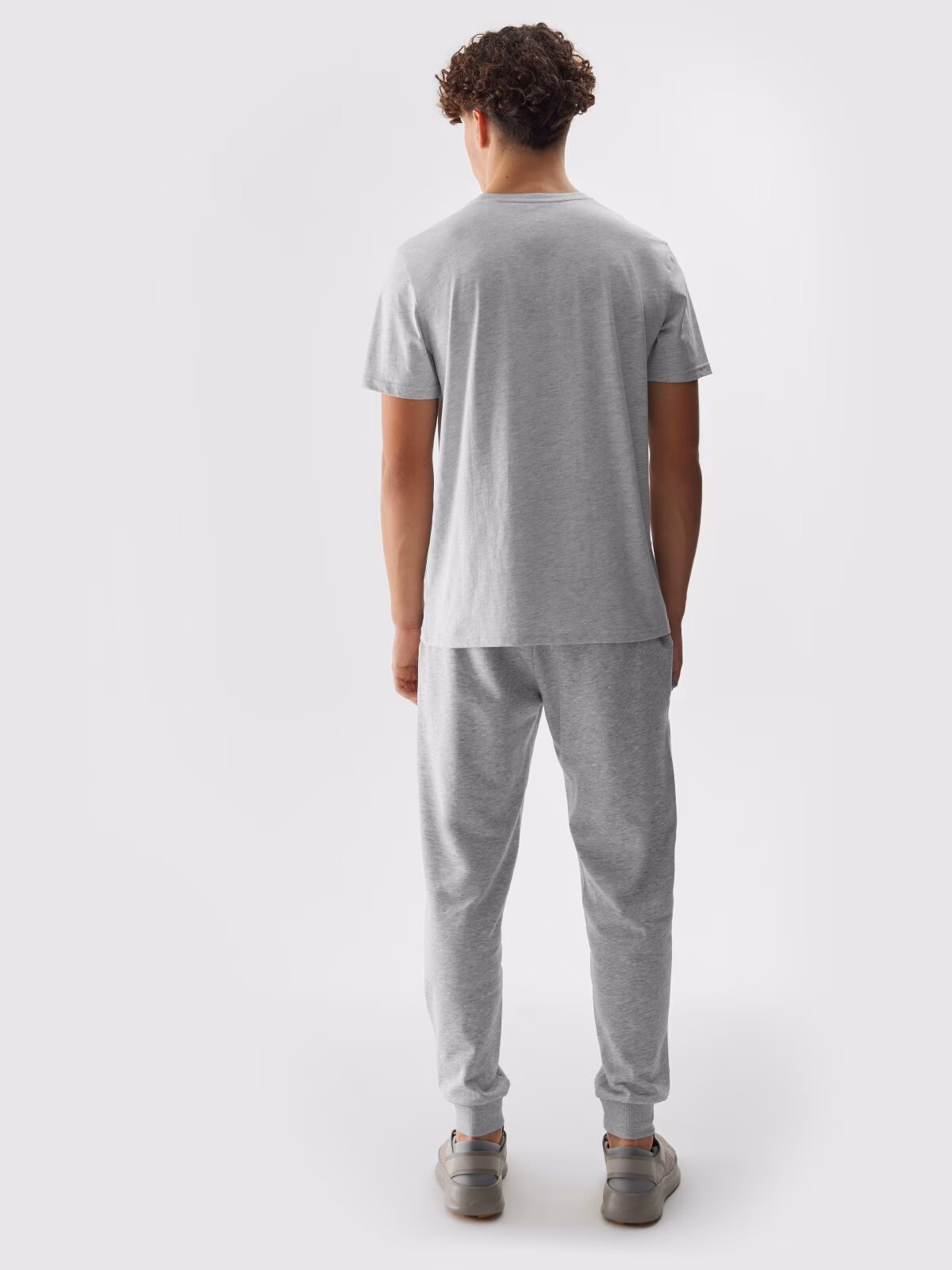 Spodnie dresowe joggery męskie - niebieskie