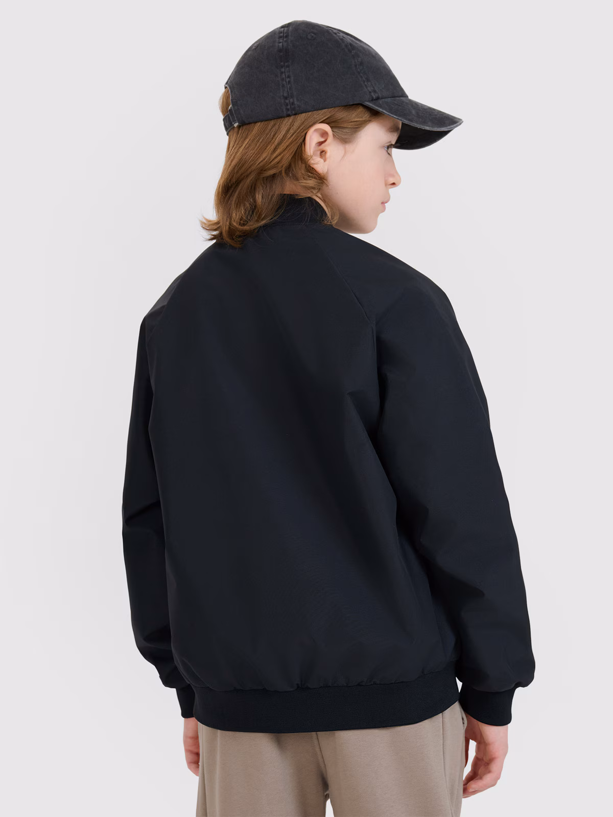 Kurtka przejściowa bomberka chłopięca - czarna