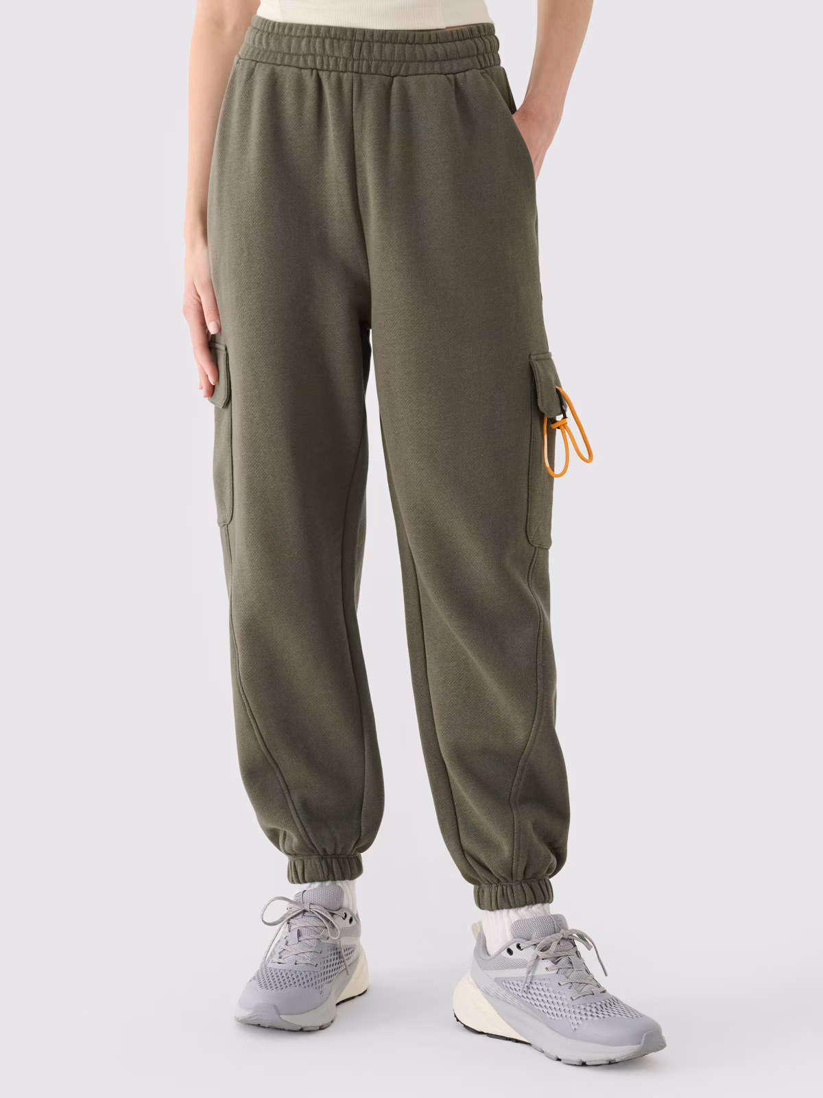 Spodnie dresowe joggery damskie - czarne