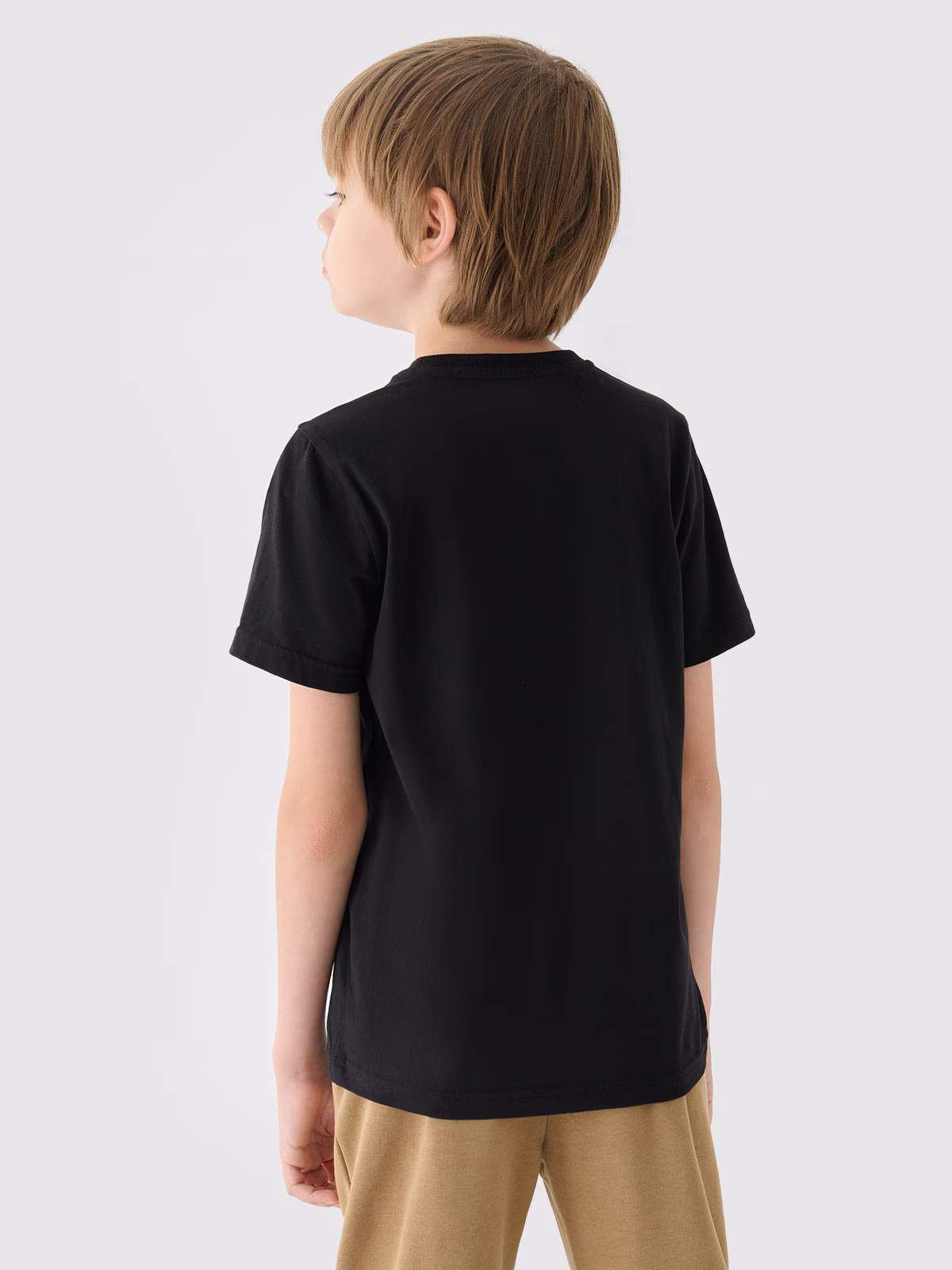 T-shirt z nadrukiem chłopięcy - żółty