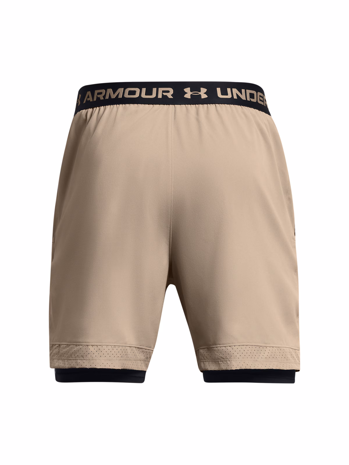 Spodenki treningowe męskie Under Armour UA Vanish Woven 2in1 Shorts - oliwkowe/khaki