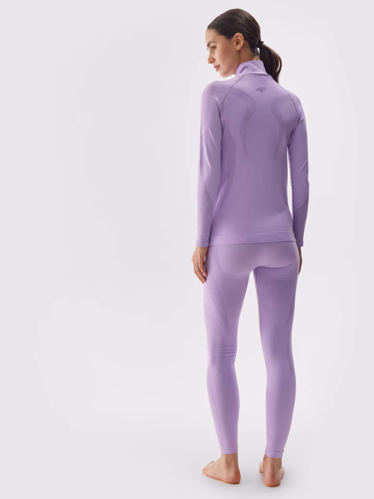 Bielizna termoaktywna bezszwowa (dół) damska - fioletowa