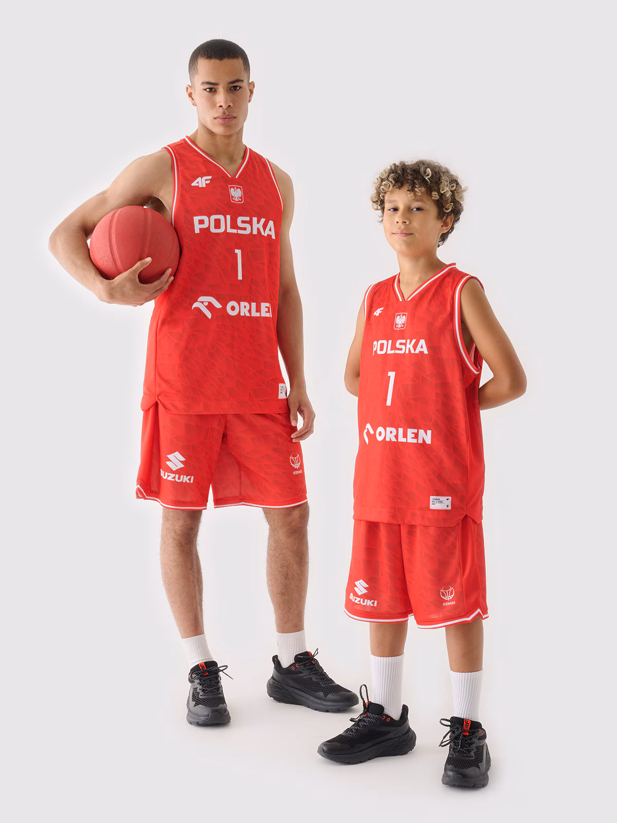 Koszulka reprezentacyjna męska 4F x PZKOSZ 2024 - SOCHAN - czerwona