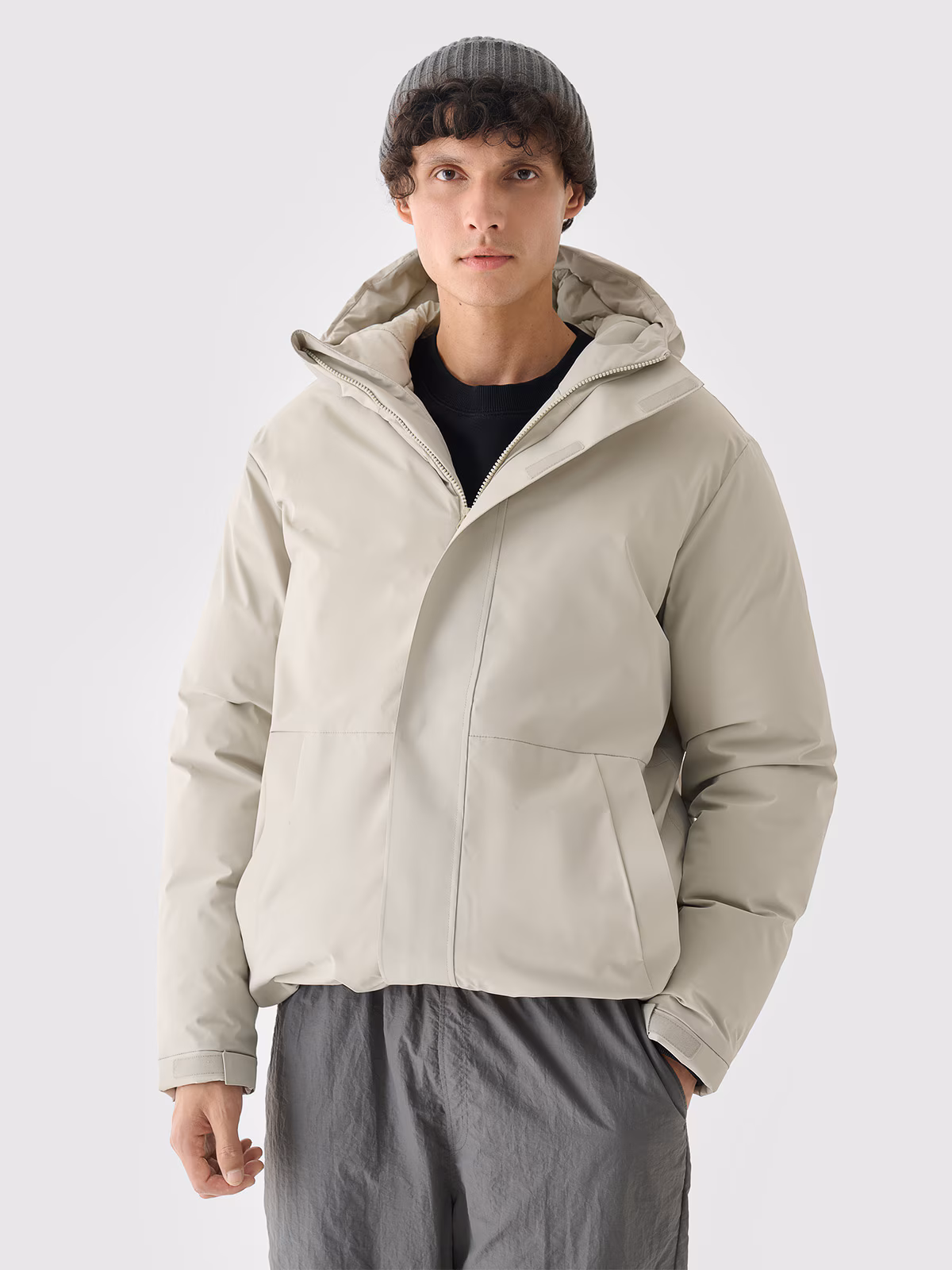 Kurtka puchowa z wypełnieniem syntetycznym męska Outhorn - szara