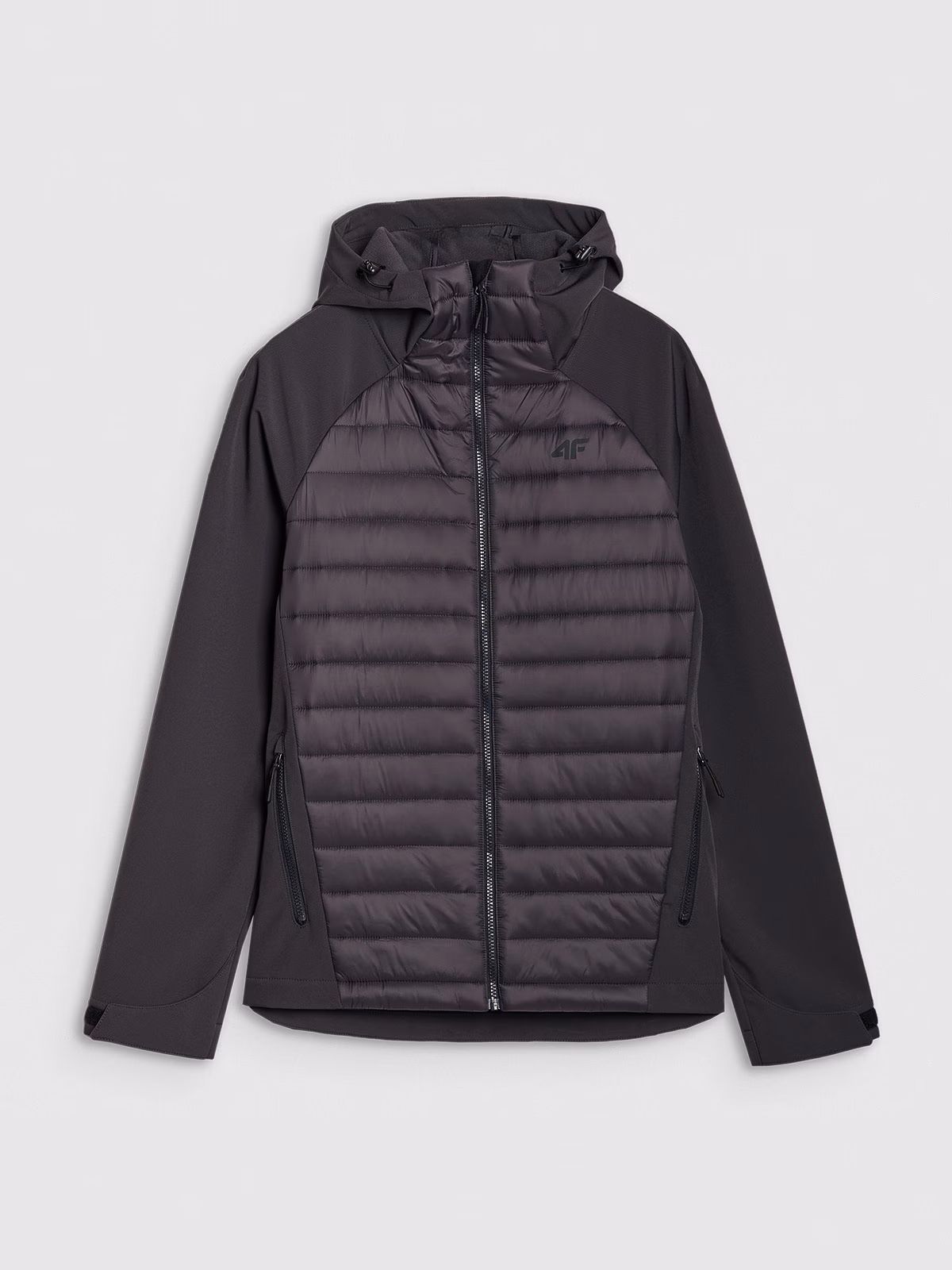 Kurtka softshell wiatroodporna membrana 5000 męska - czarna