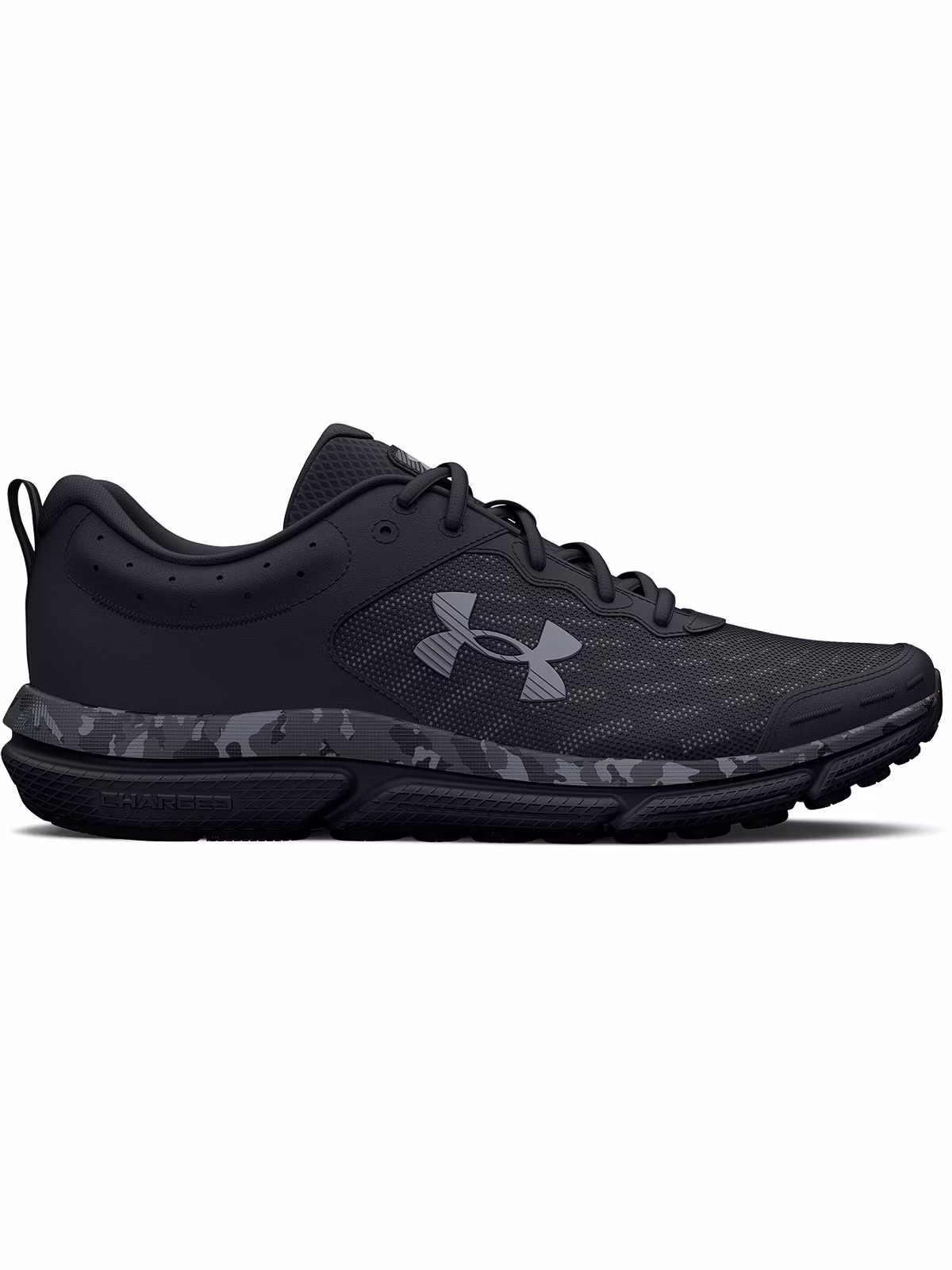 Buty do biegania damskie Under Armour UA Charged Assert 10 Camo - czarne