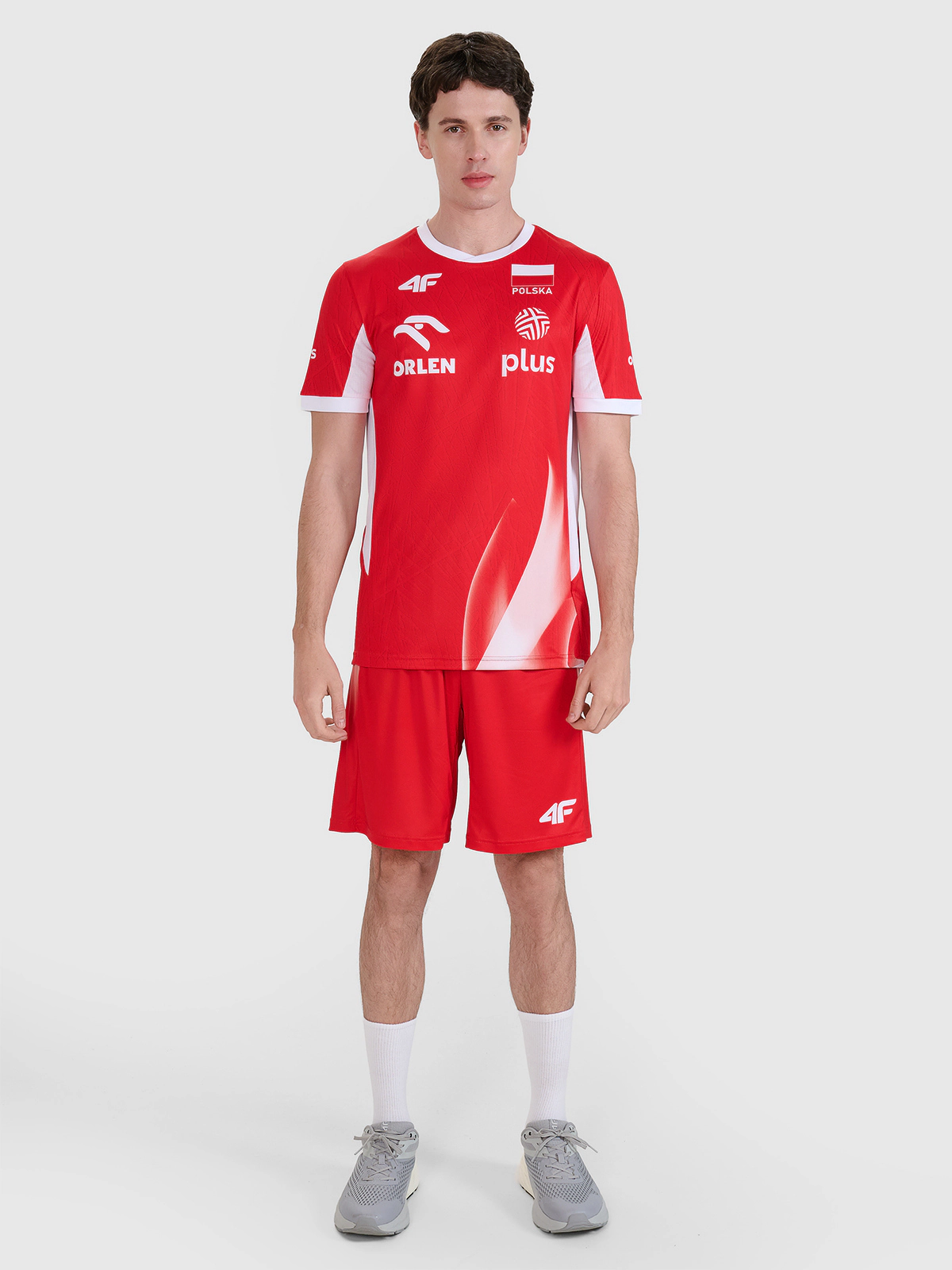 Koszulka meczowa replika domowa męska 4F x Polska Siatkówka - biała