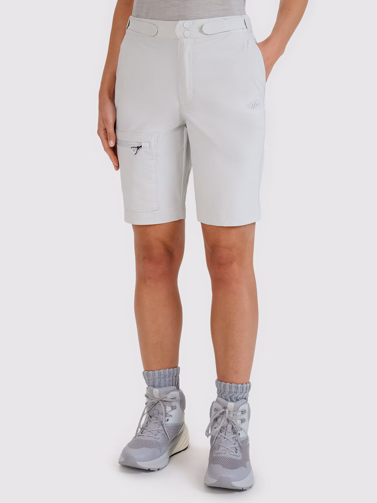 Spodenki trekkingowe szybkoschnące damskie - szare