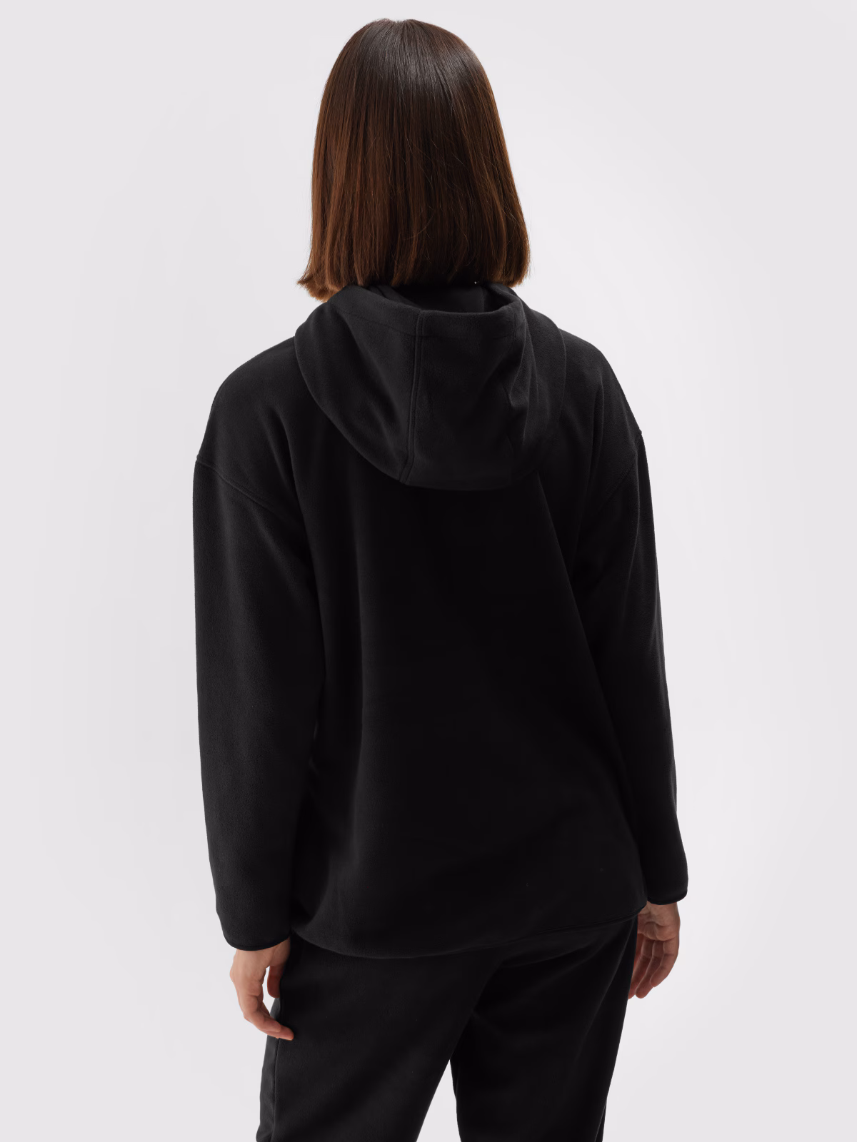 Polar z kapturem regular damski - zielony