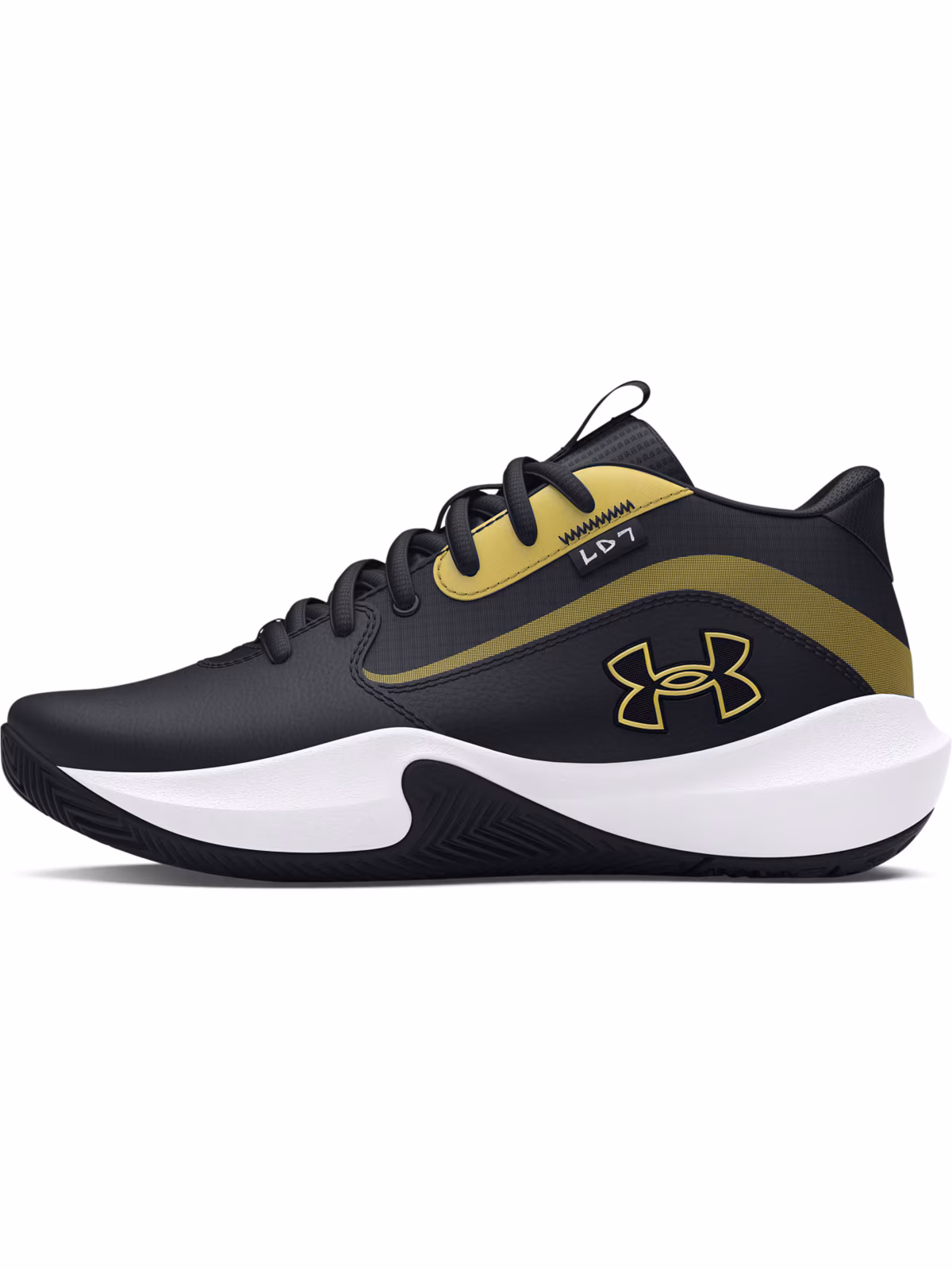 Buty do koszykówki dziecięce Under Armour UA Gs Lockdown 7 - niebieskie