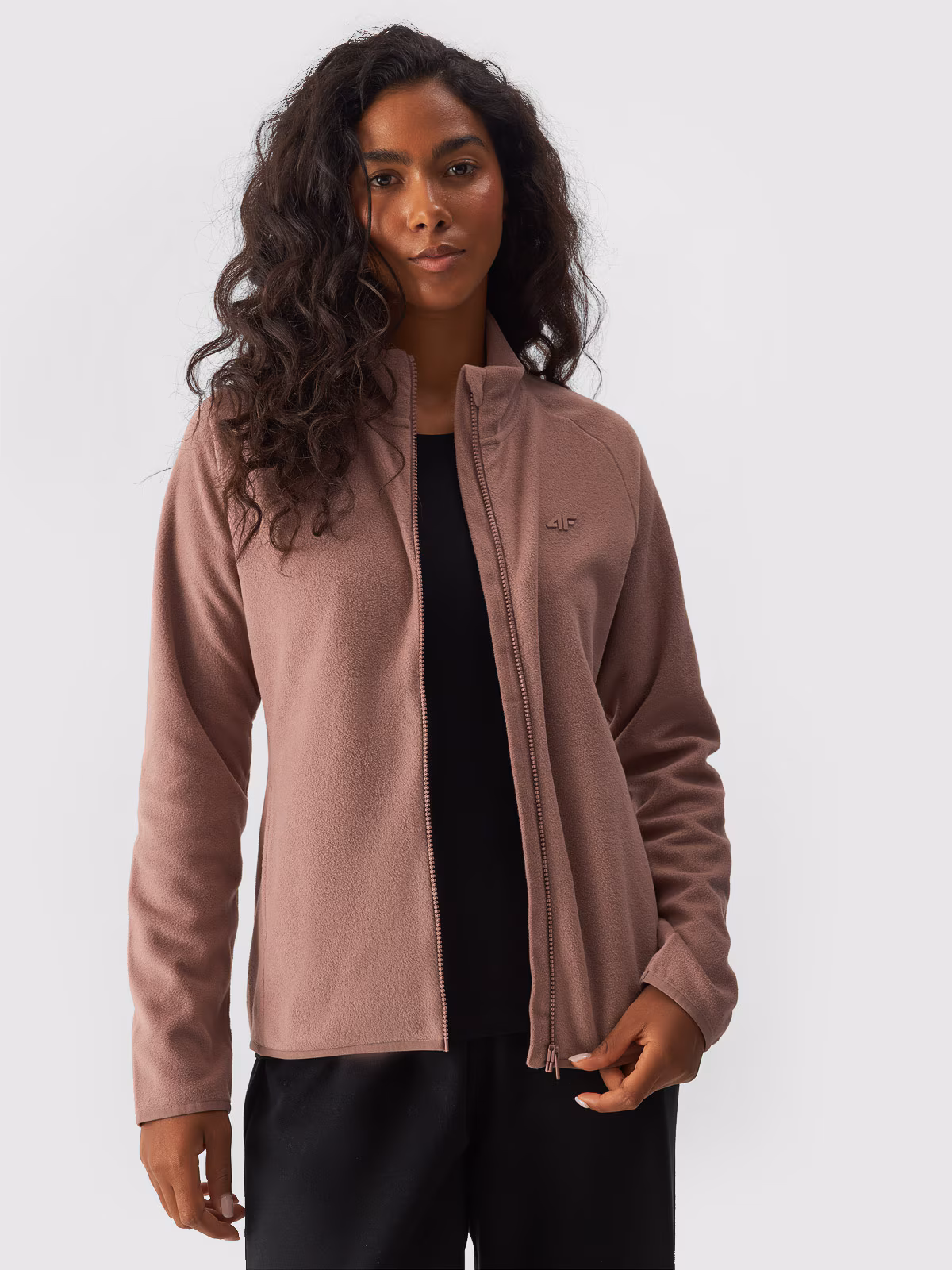 Polar ze stójką regular damski - czarny