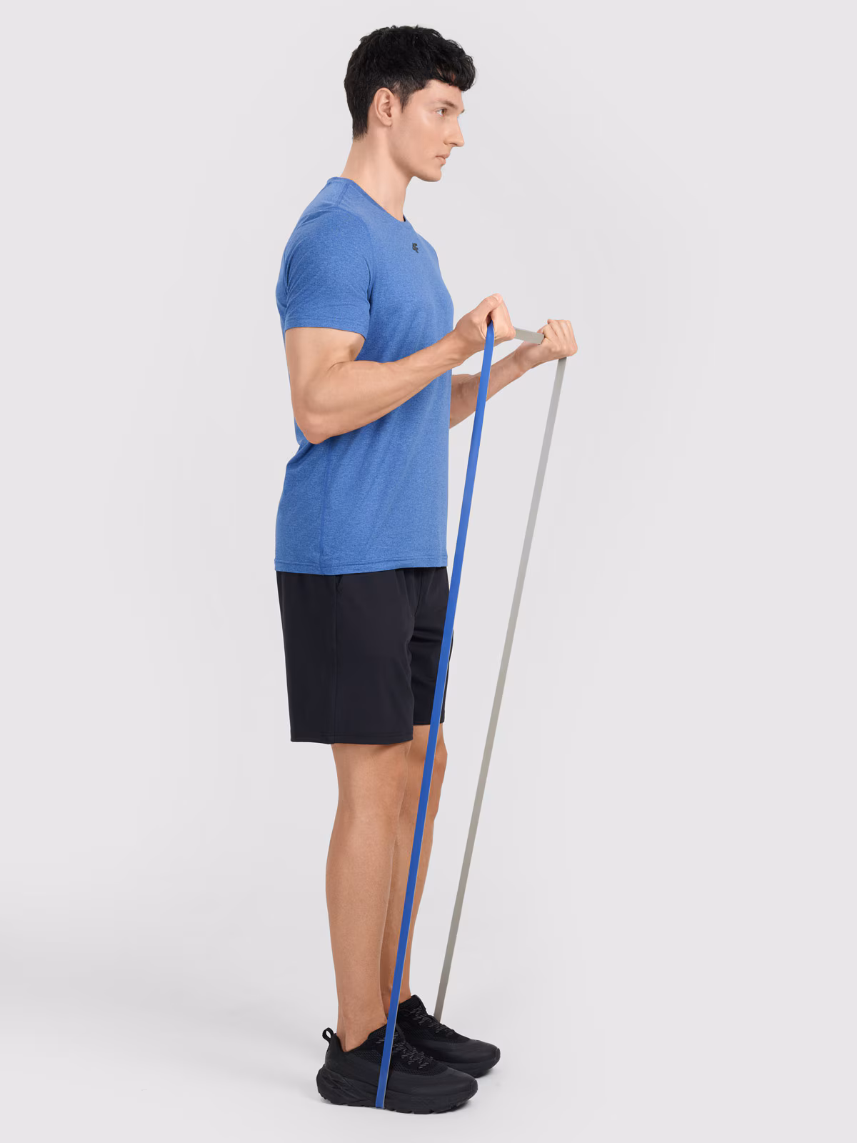 Koszulka treningowa szybkoschnąca męska - niebieska