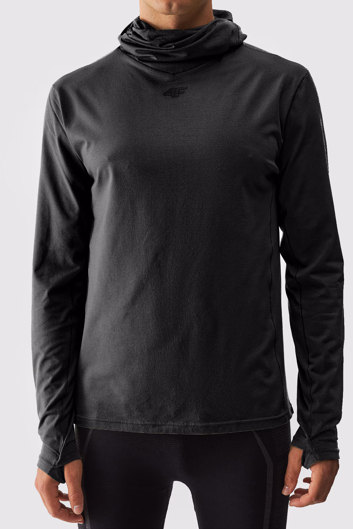 Bielizna termiczna drapana (góra) męska - czarna