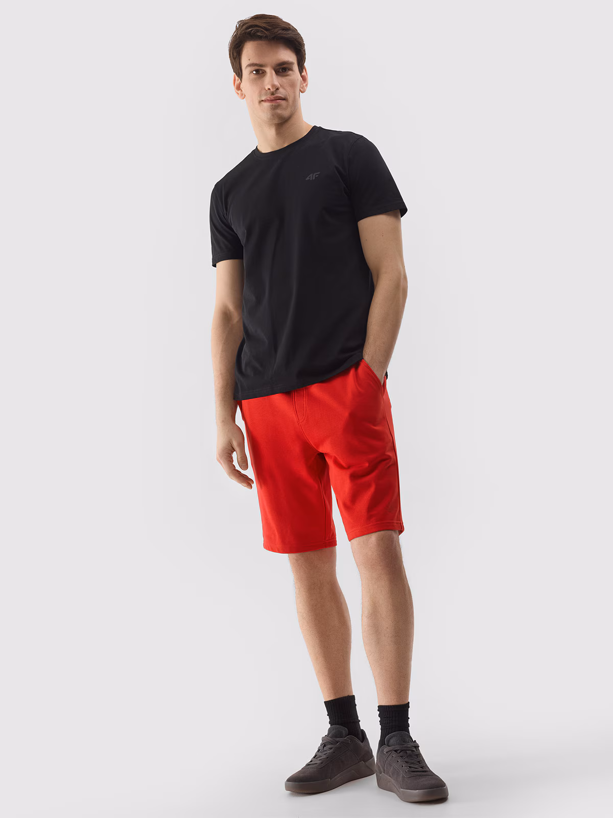 Spodenki dresowe męskie - czerwone