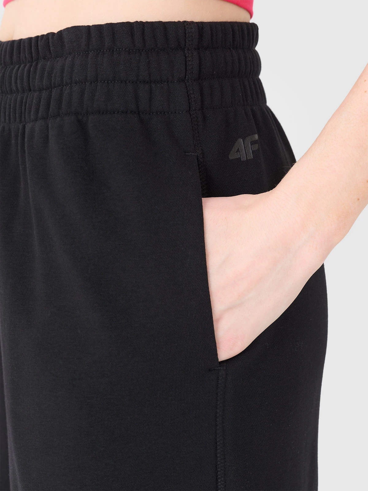 Spodnie dresowe joggery damskie - białe