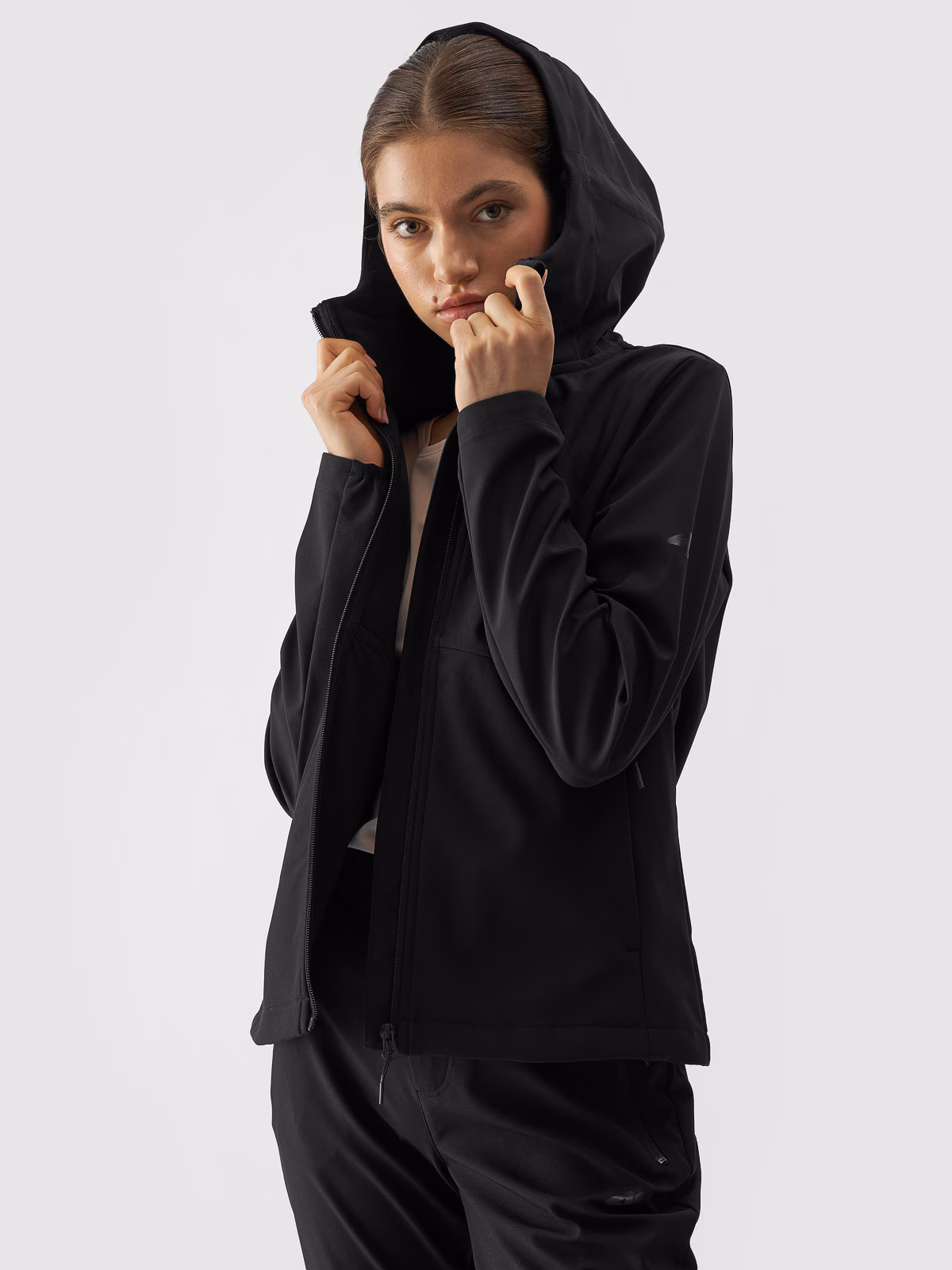 Kurtka softshell wiatroodporna membrana 5000 damska - różowa