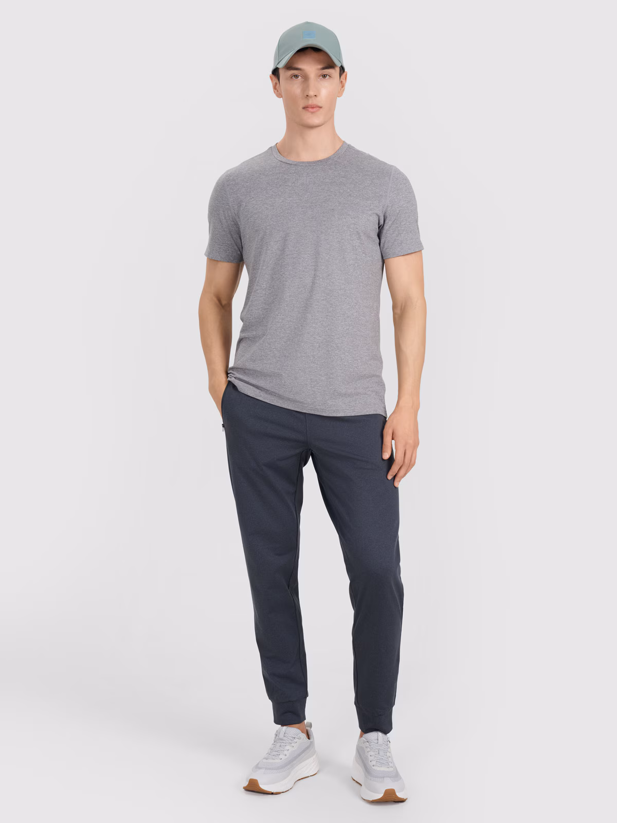 Spodnie treningowe szybkoschnące męskie - czarne