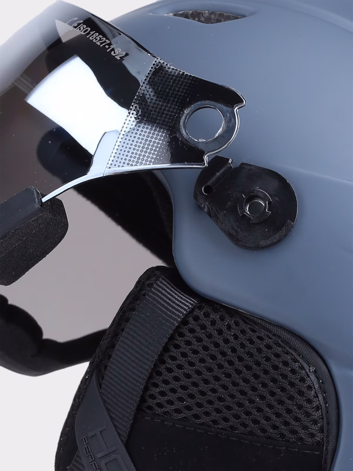 Wymienna szybka do kasku narciarskiego - szara