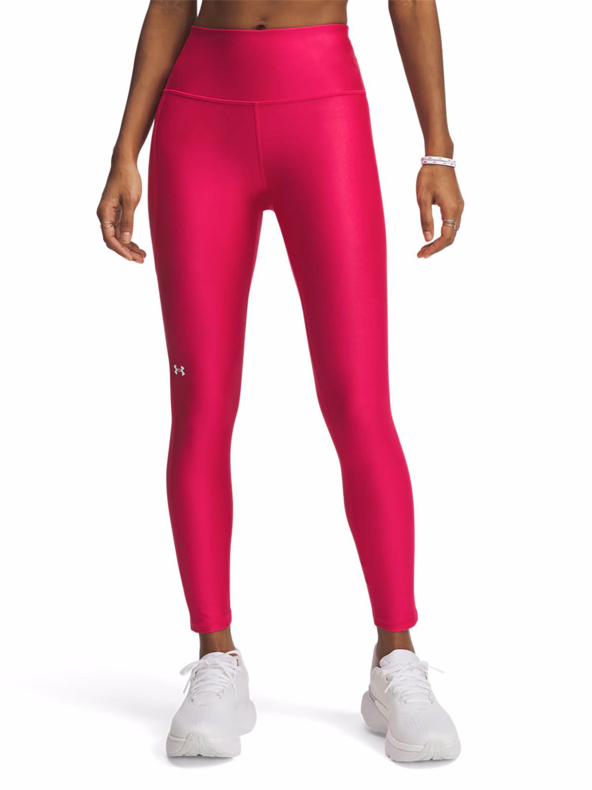 Legginsy treningowe damskie Under Armour Tech Hi Ankle Leg - różowe