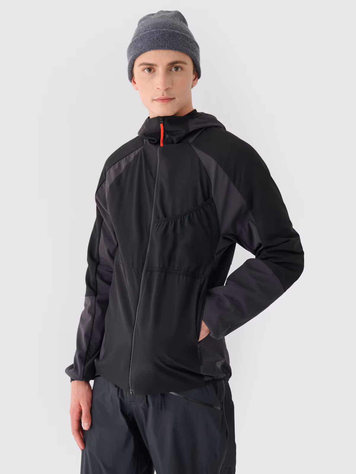 Kurtka trekkingowa Primaloft Active męska - czarna