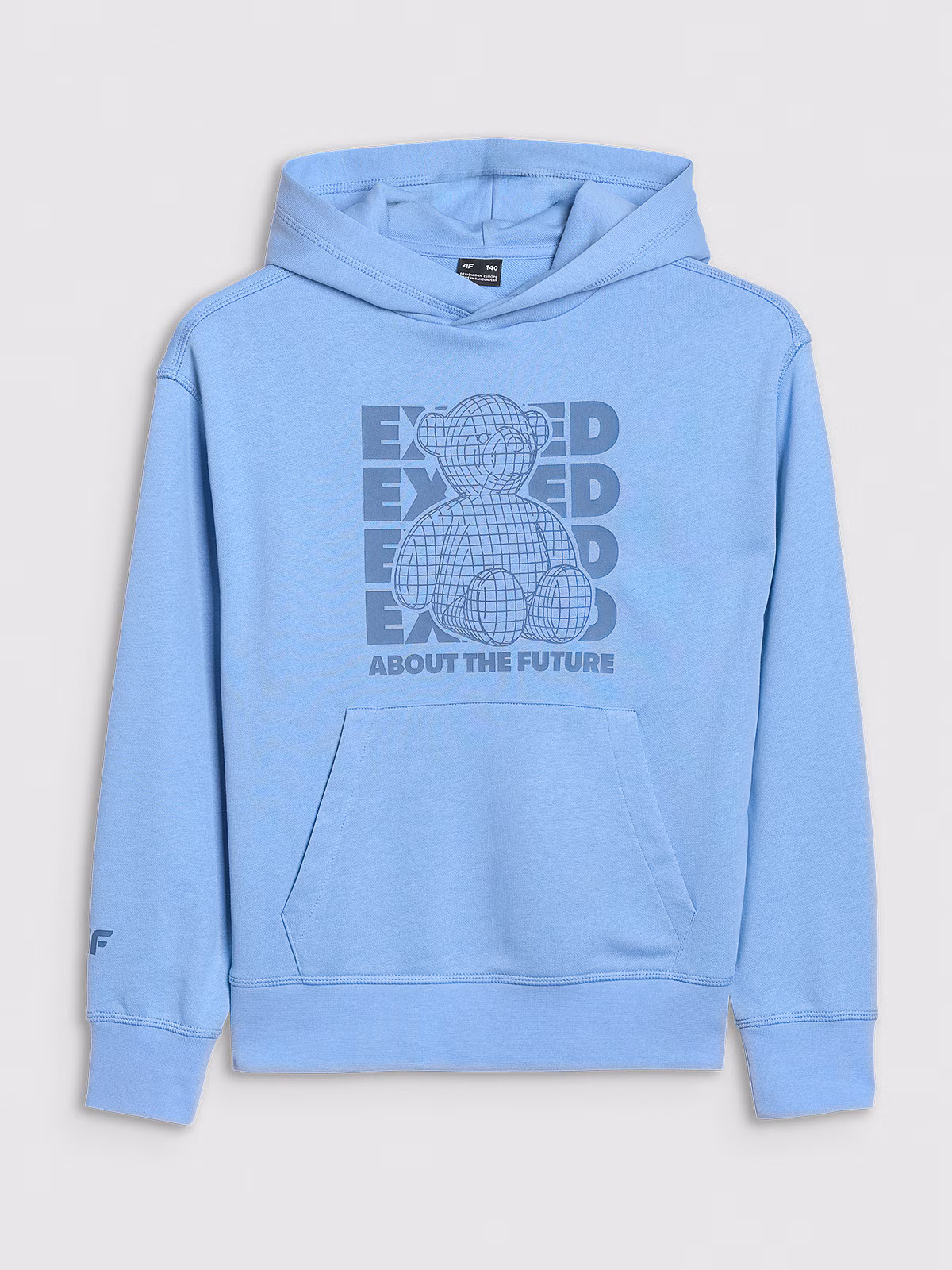 Bluza dresowa nierozpinana z kapturem chłopięca - czerwona