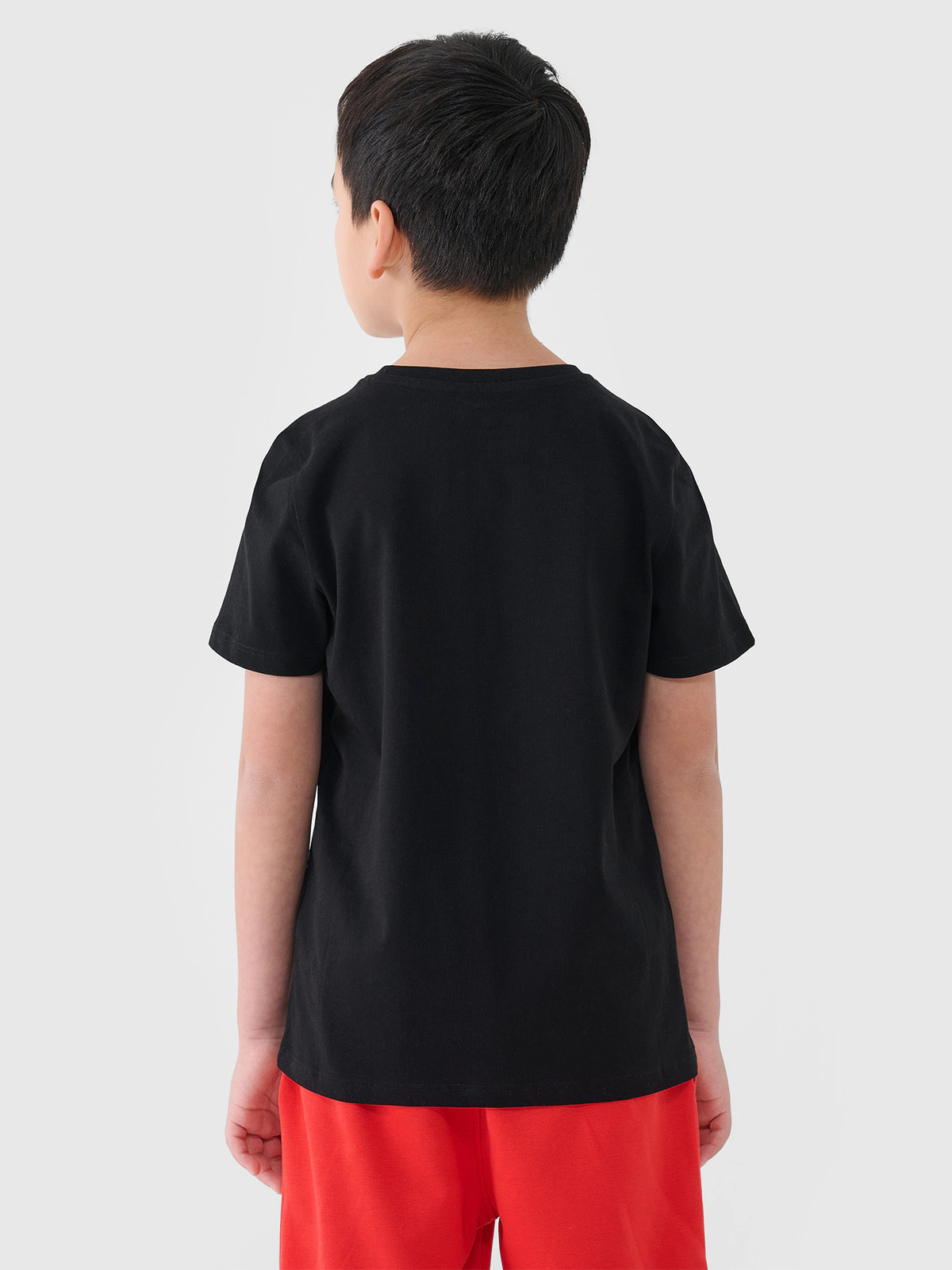 T-shirt z nadrukiem chłopięcy - turkusowy